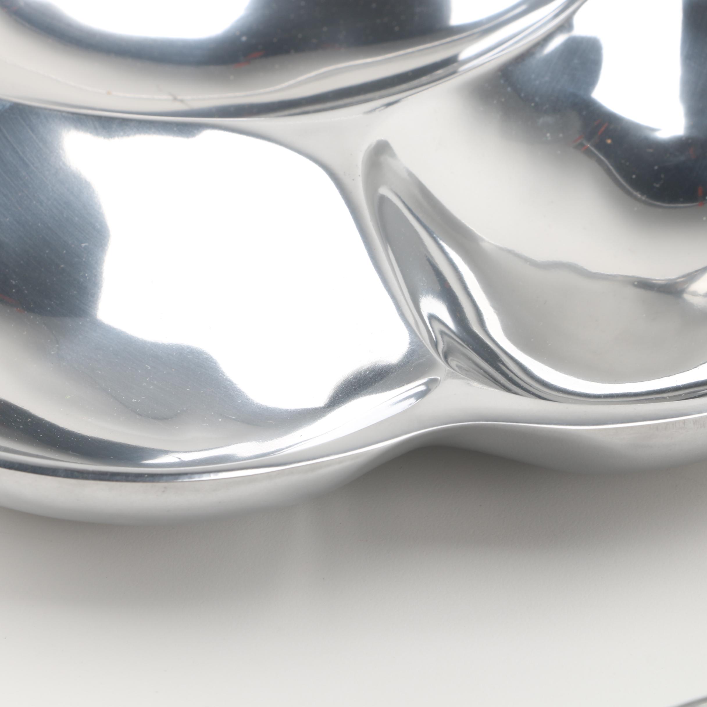 Nambé Serveware with Hoselton Aluminum Whale Sculpture