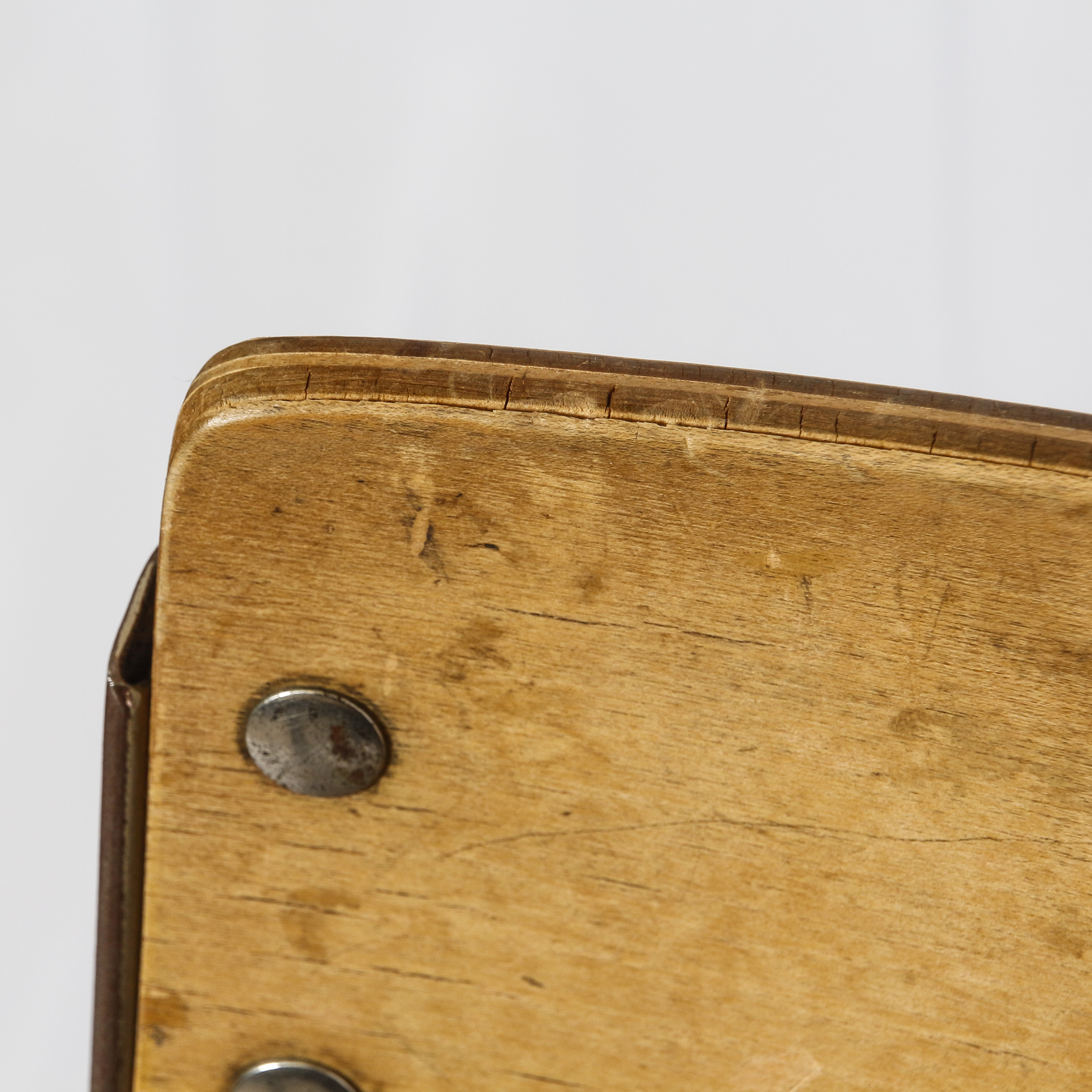 Vintage Wood and Metal Children's School Desk