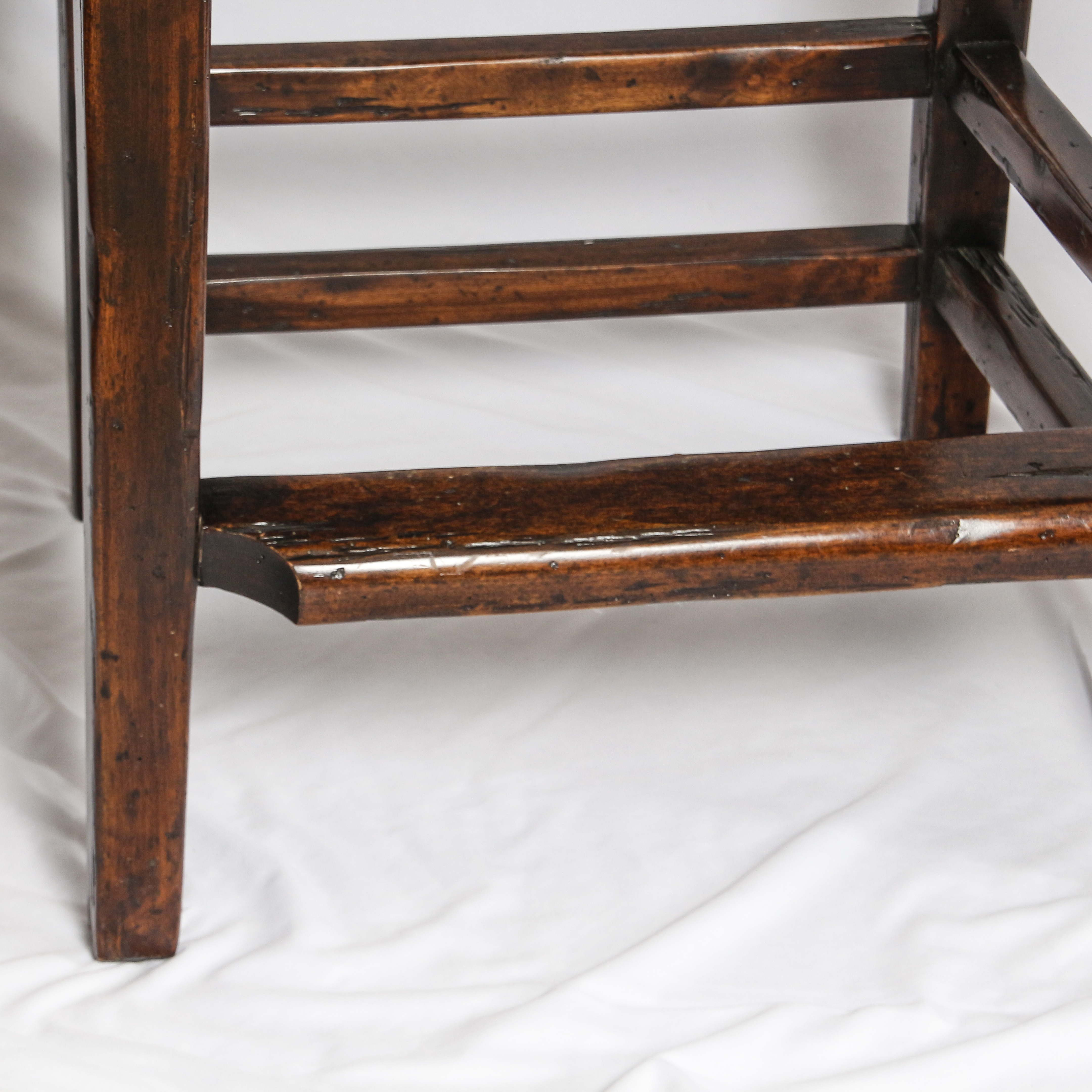 Ladder Back Barstools with Woven Seats