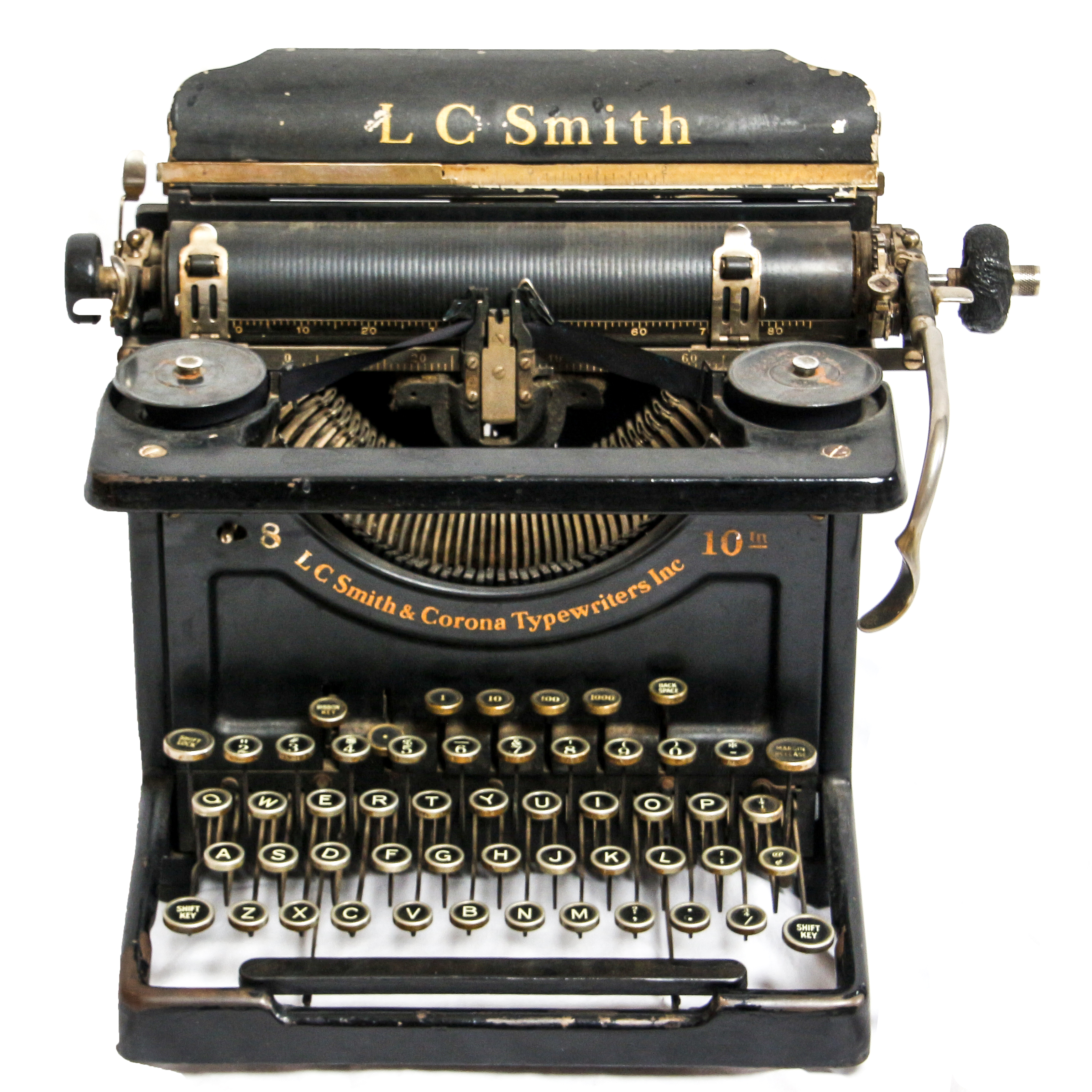 C. 1920s L.C. Smith & Corona Model 8 Typewriter