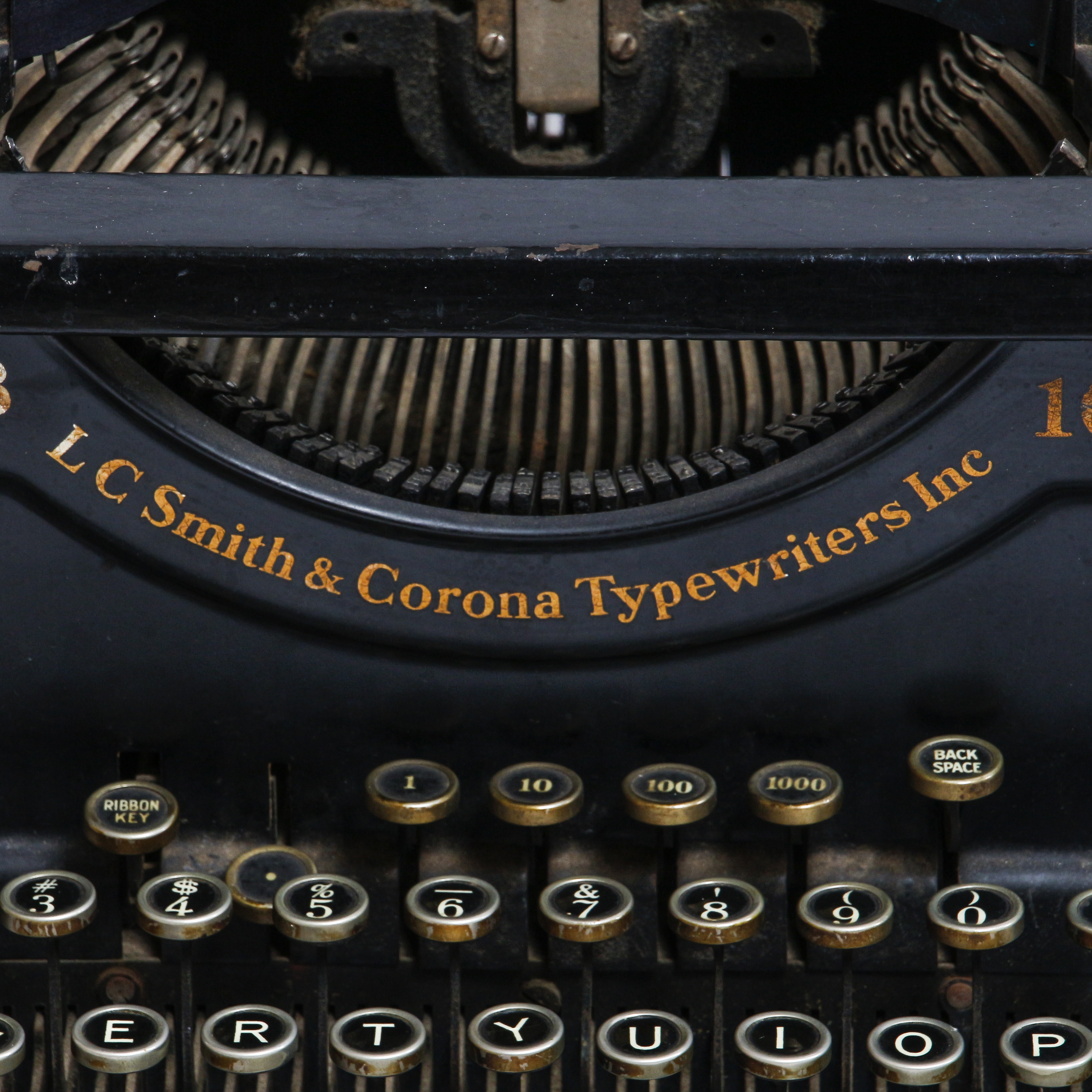 C. 1920s L.C. Smith & Corona Model 8 Typewriter
