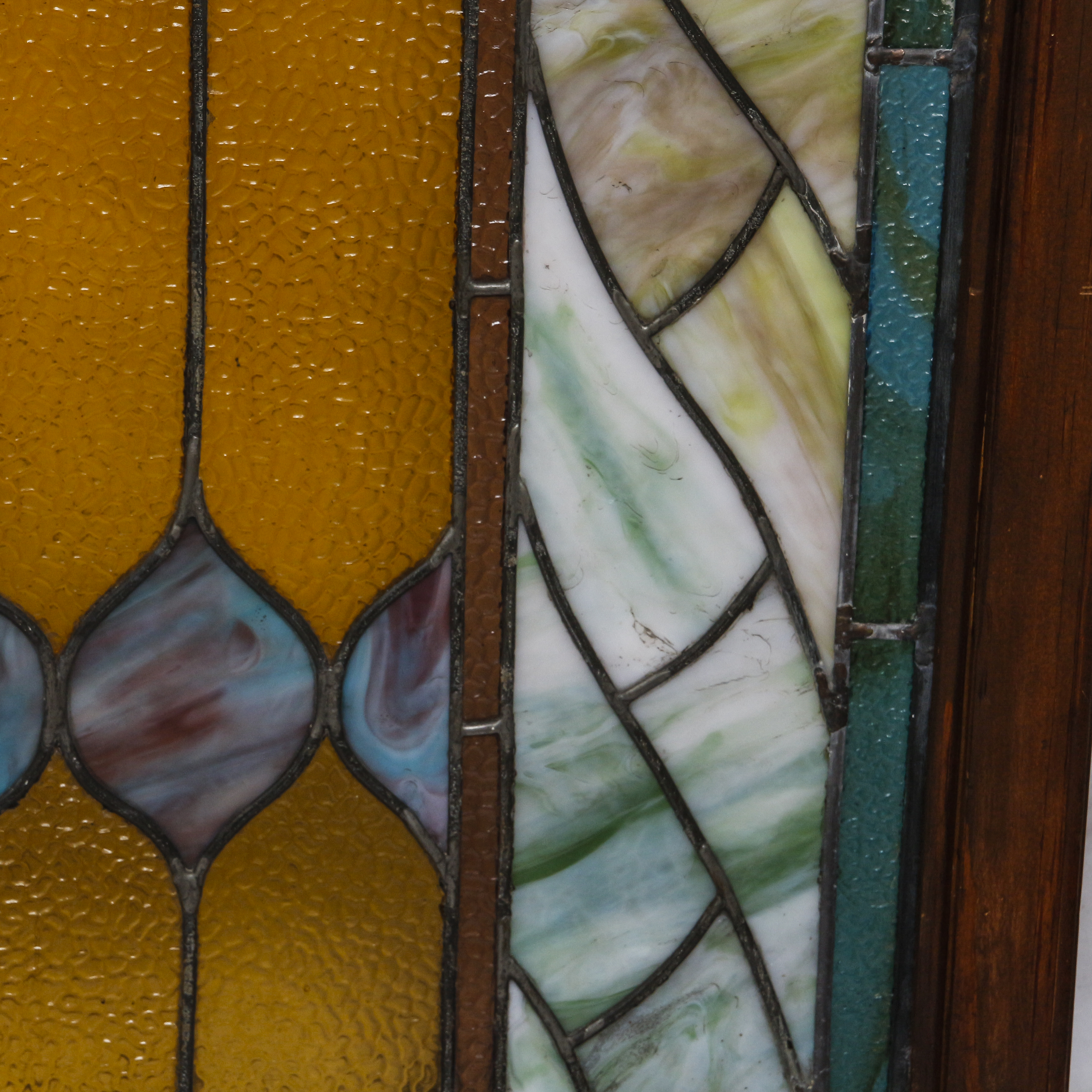 Art Nouveau Style Stained Glass Panel