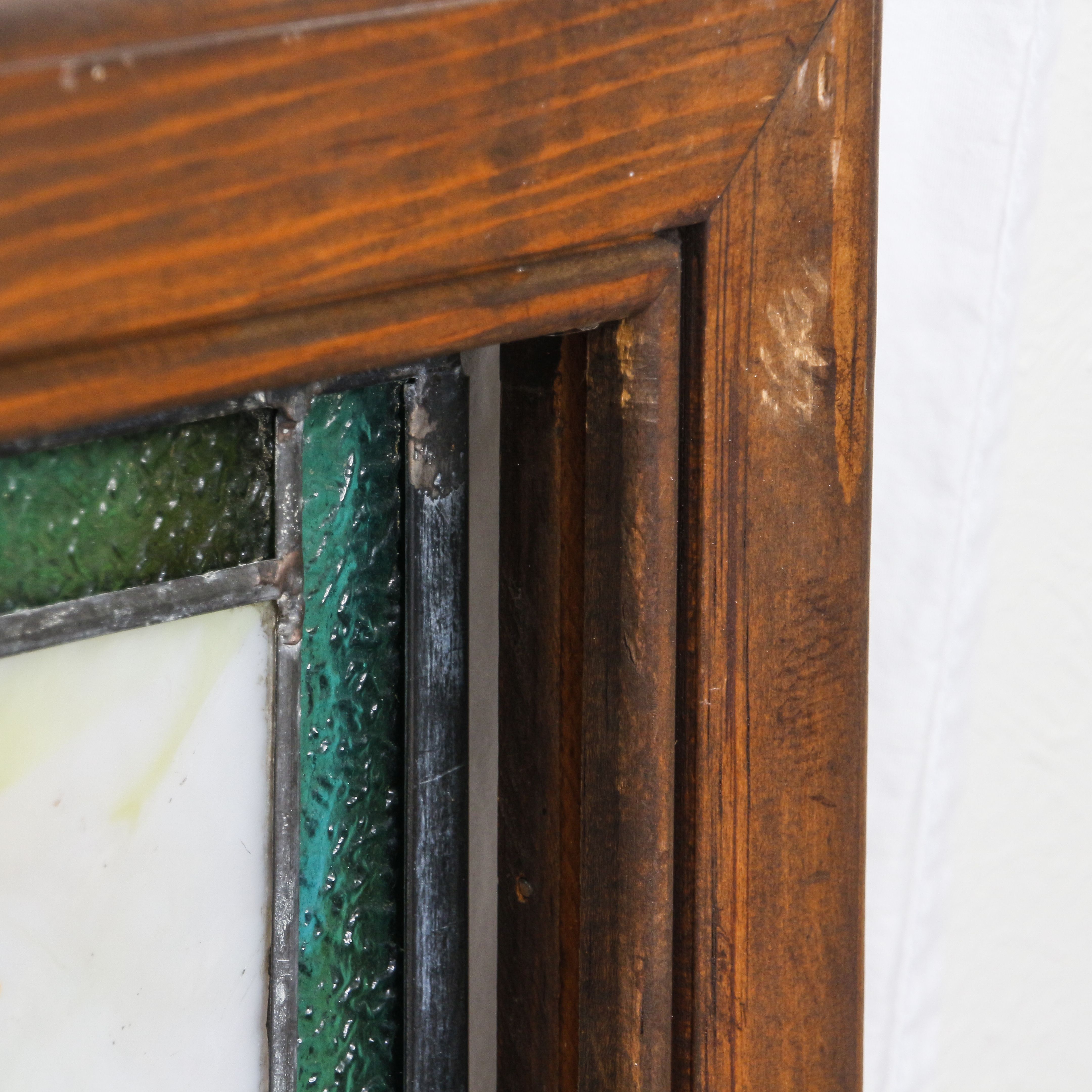 Art Nouveau Style Stained Glass Panel