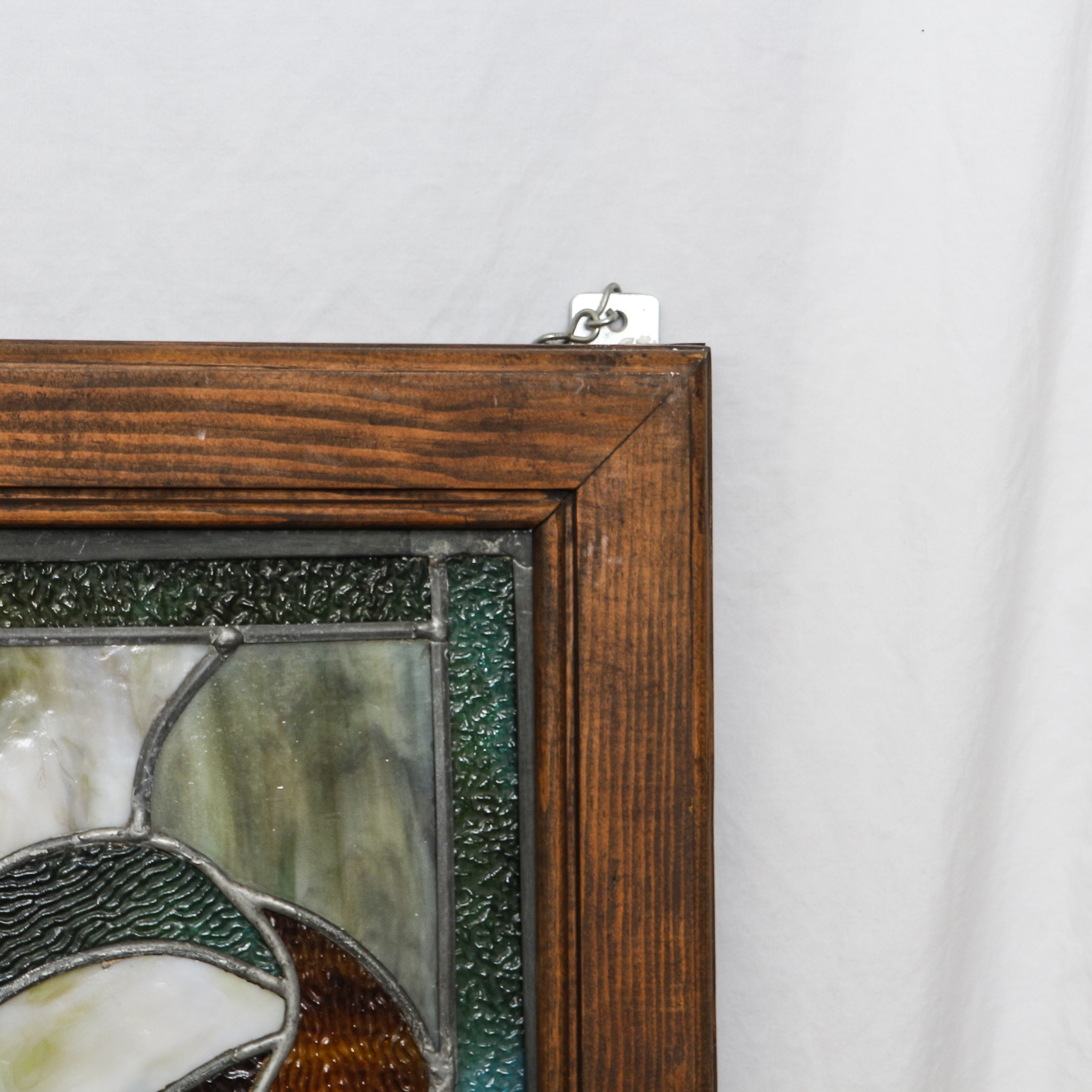 Art Nouveau Style Stained Glass Panel