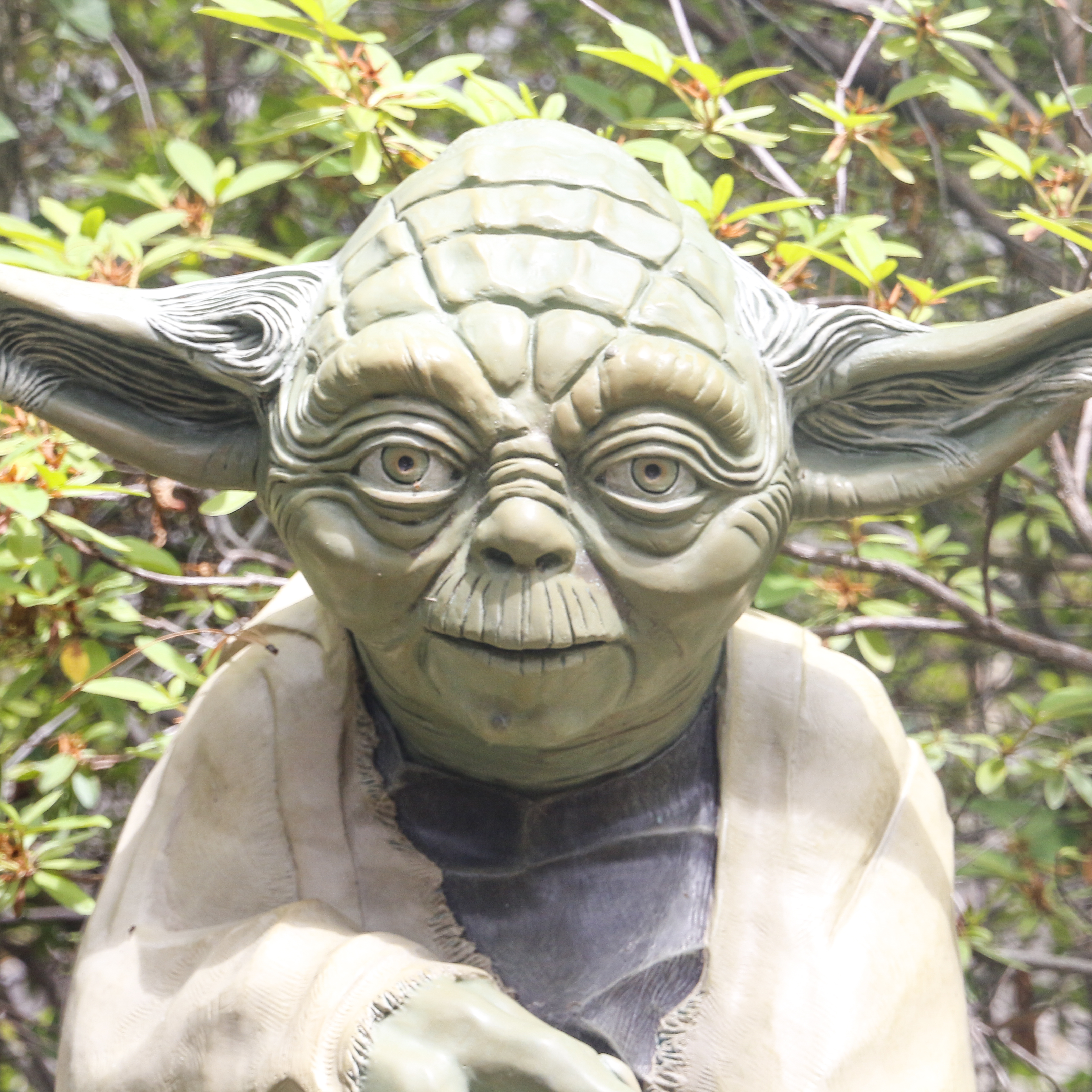 Large Metal Yoda Outdoor Sculpture