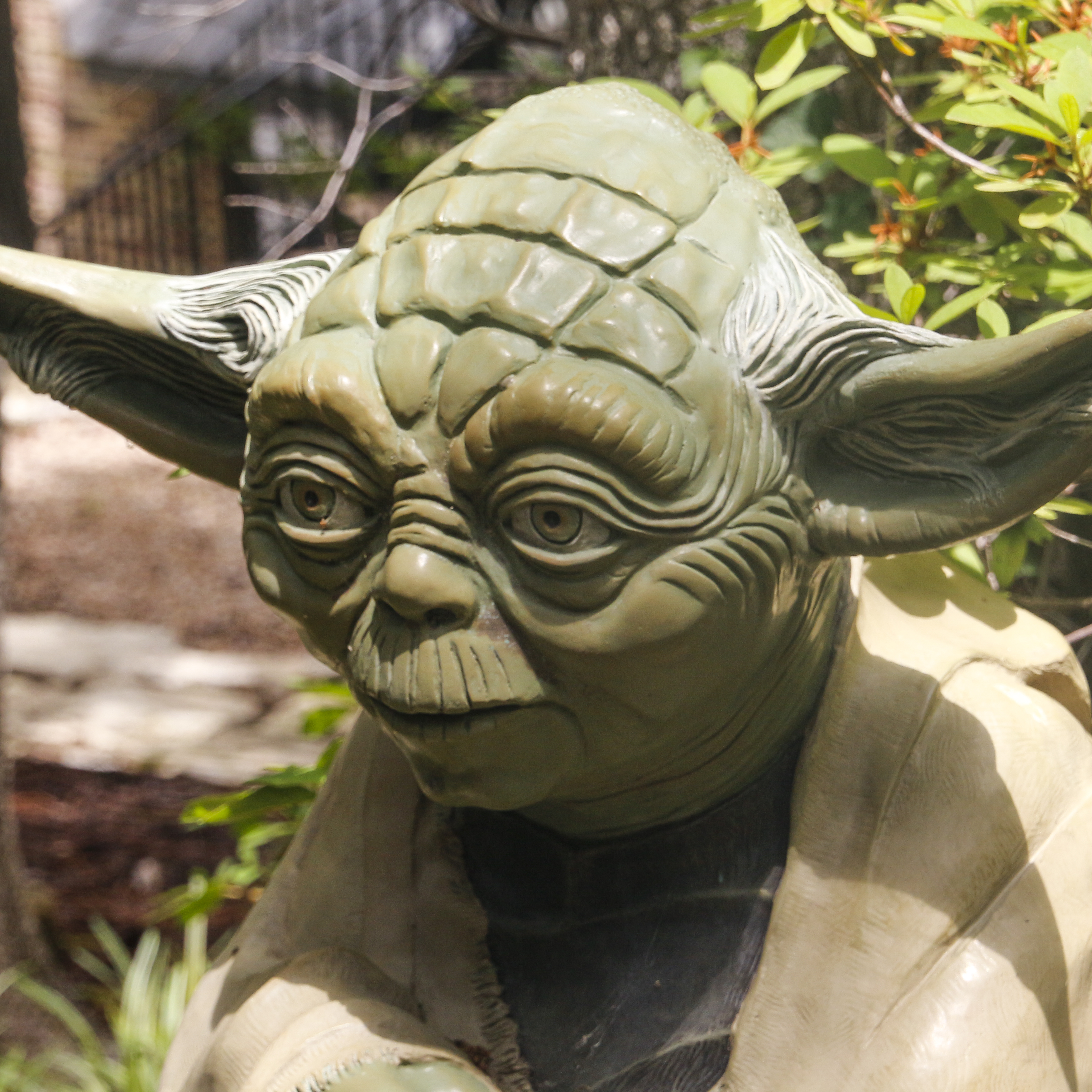 Large Metal Yoda Outdoor Sculpture