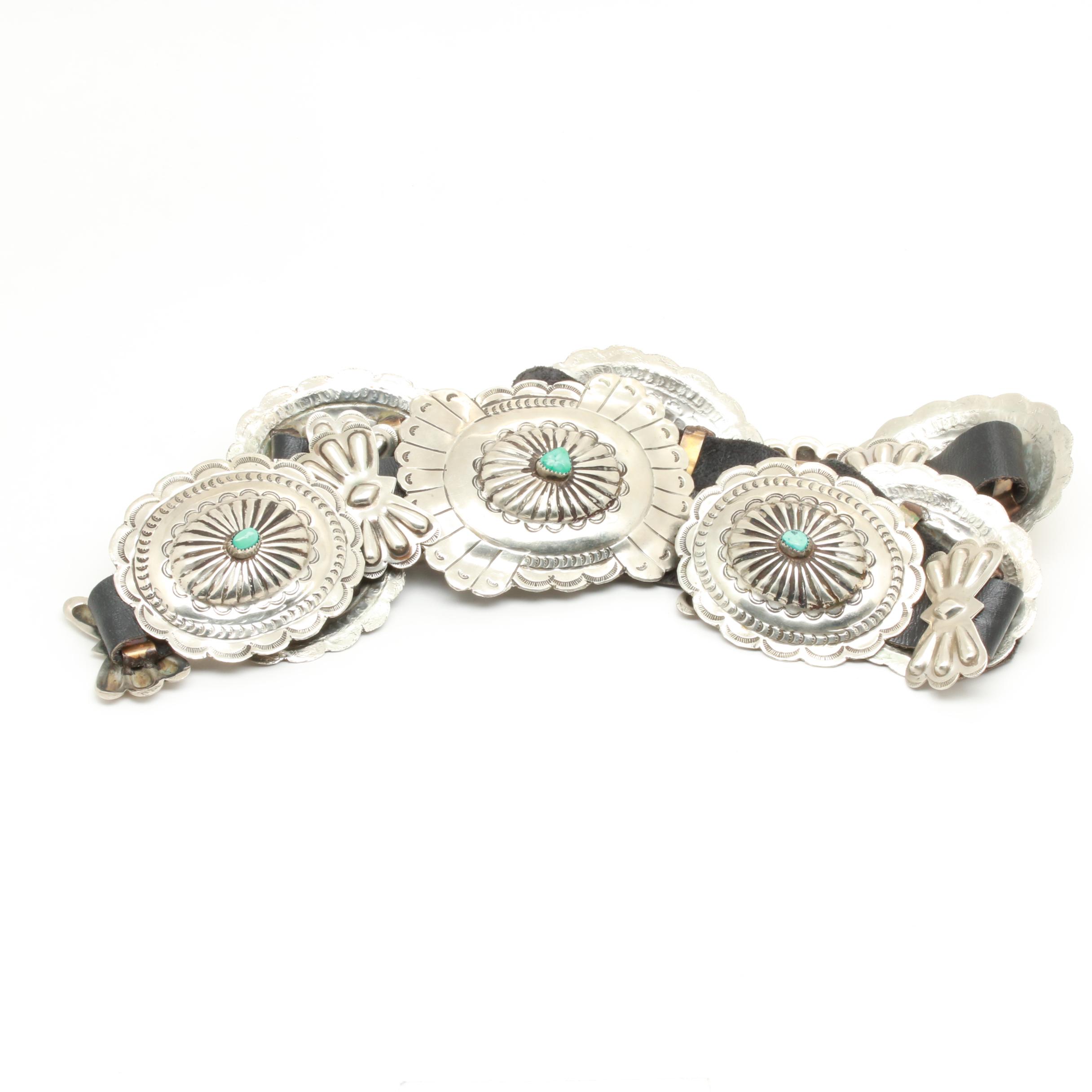 Southwestern Style Turquoise Concho Belt