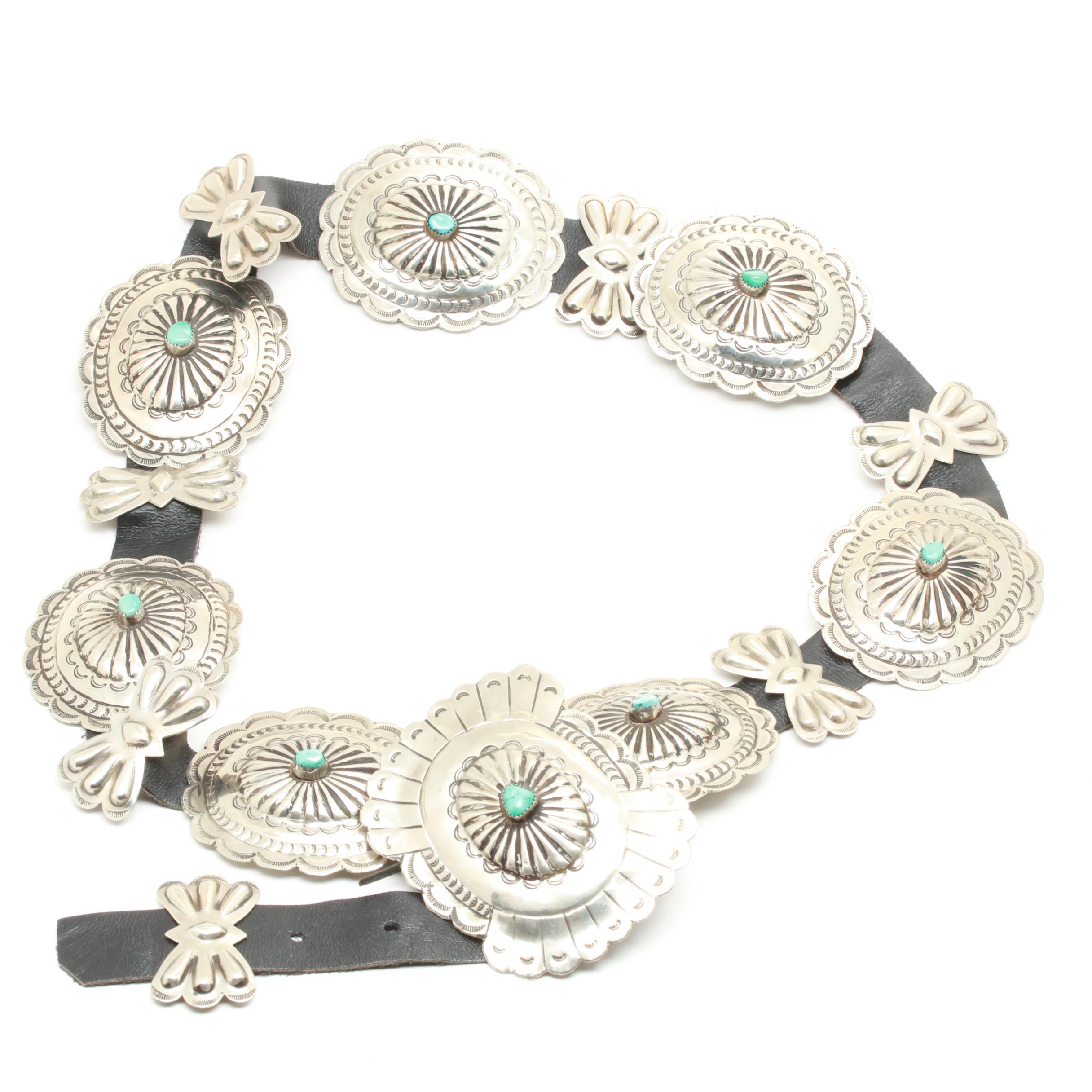 Southwestern Style Turquoise Concho Belt