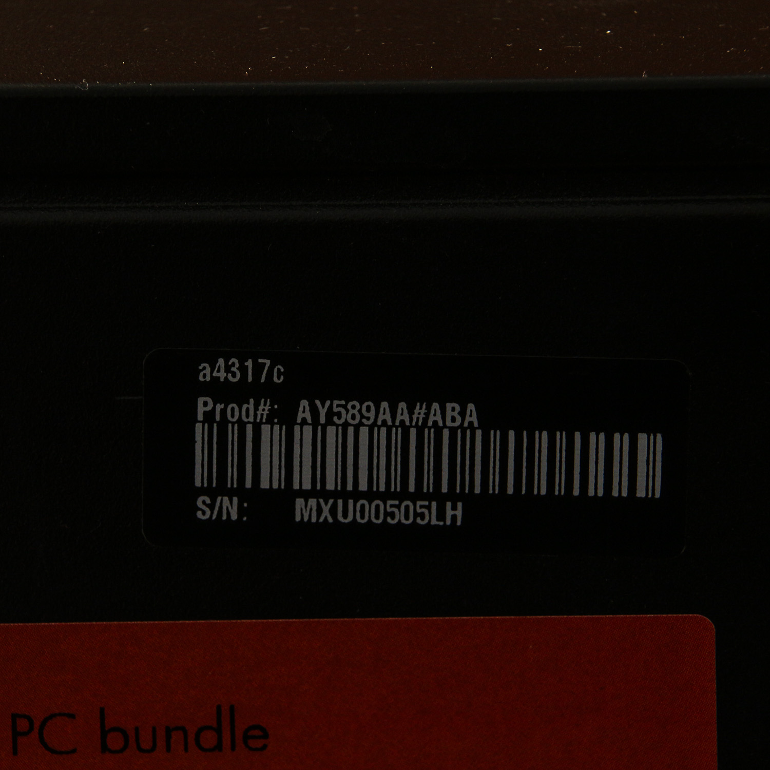 Computer Table with HP Desktop Computer, Monitor, Speakers, and Printer