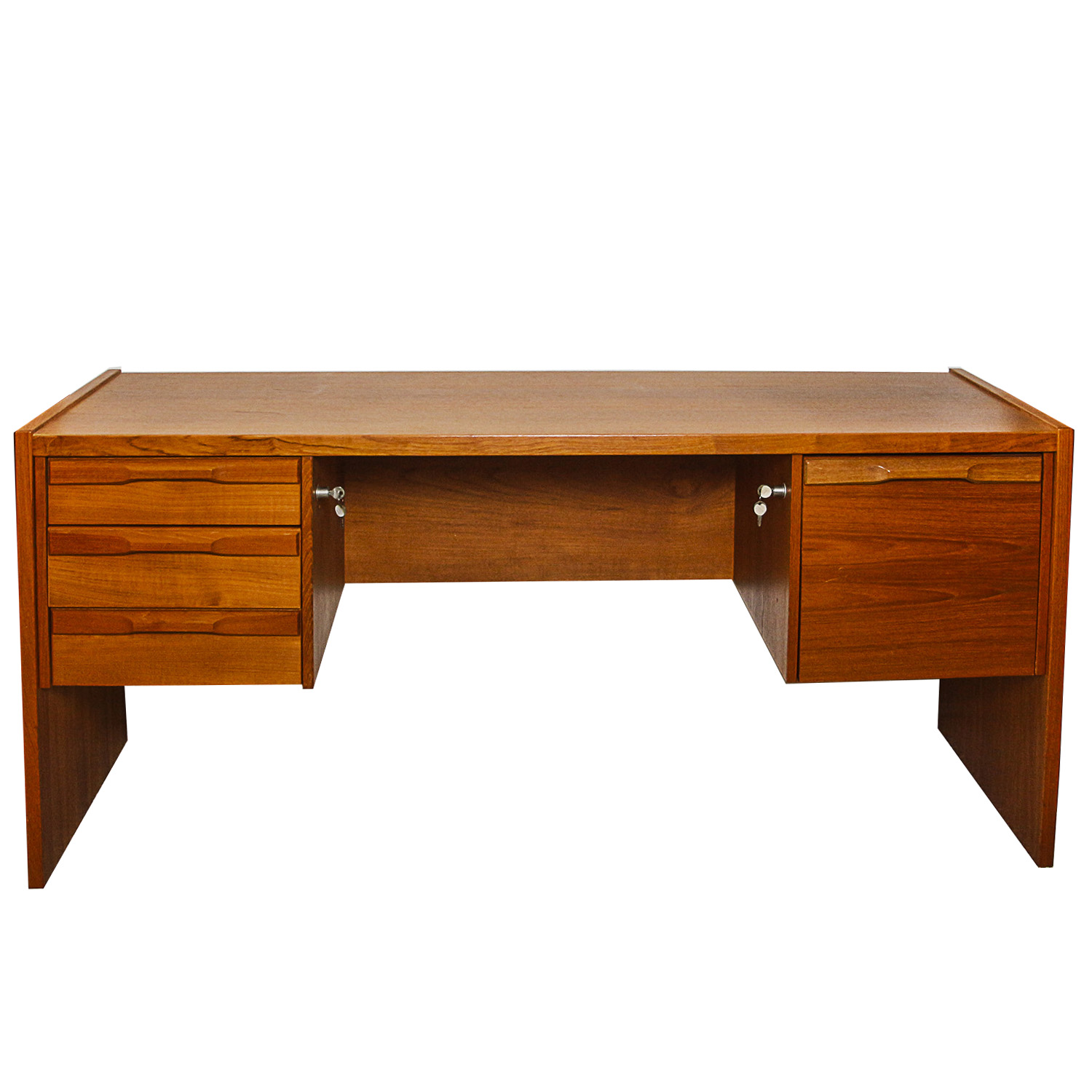 Vintage Danish Modern Teak Desk by Denka Mobler A/S