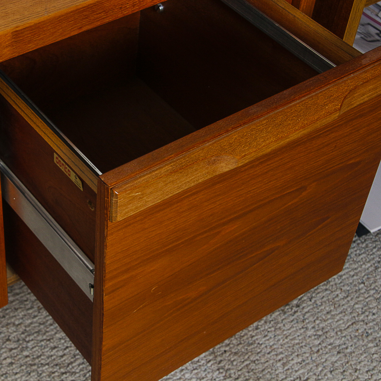 Vintage Danish Modern Teak Desk by Denka Mobler A/S