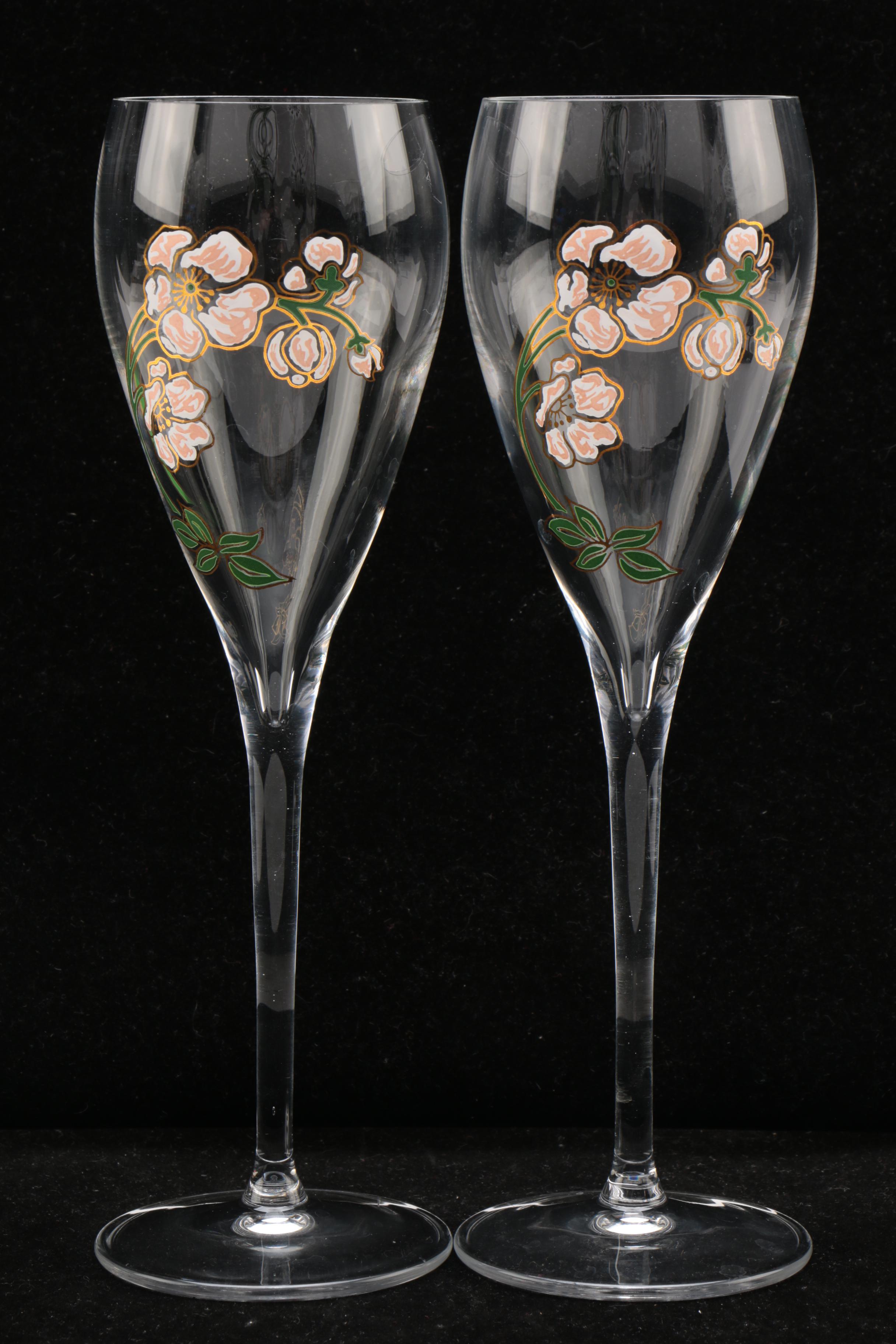 Perrier-Jouet Floral Champagne Flutes