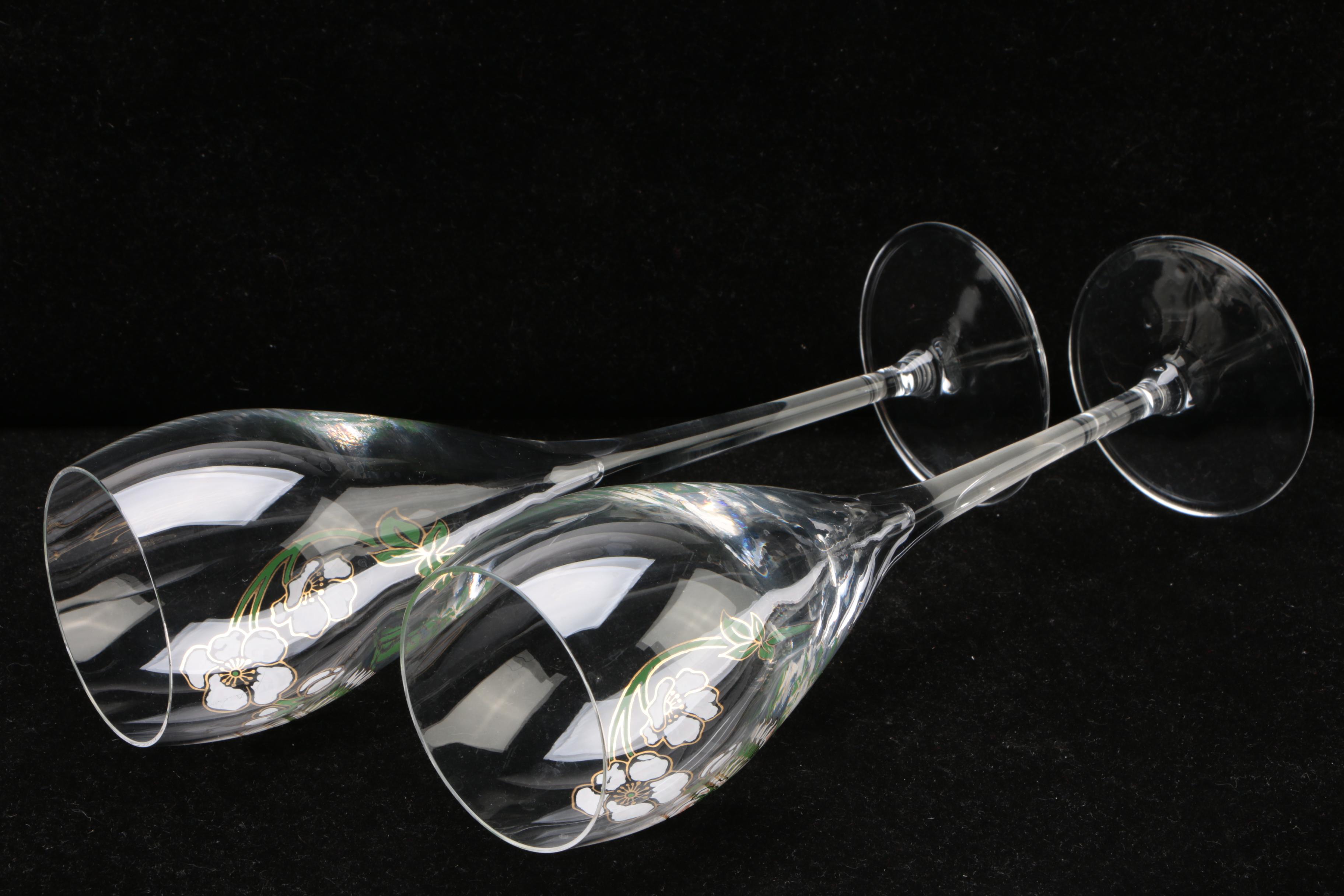 Perrier-Jouet Floral Champagne Flutes