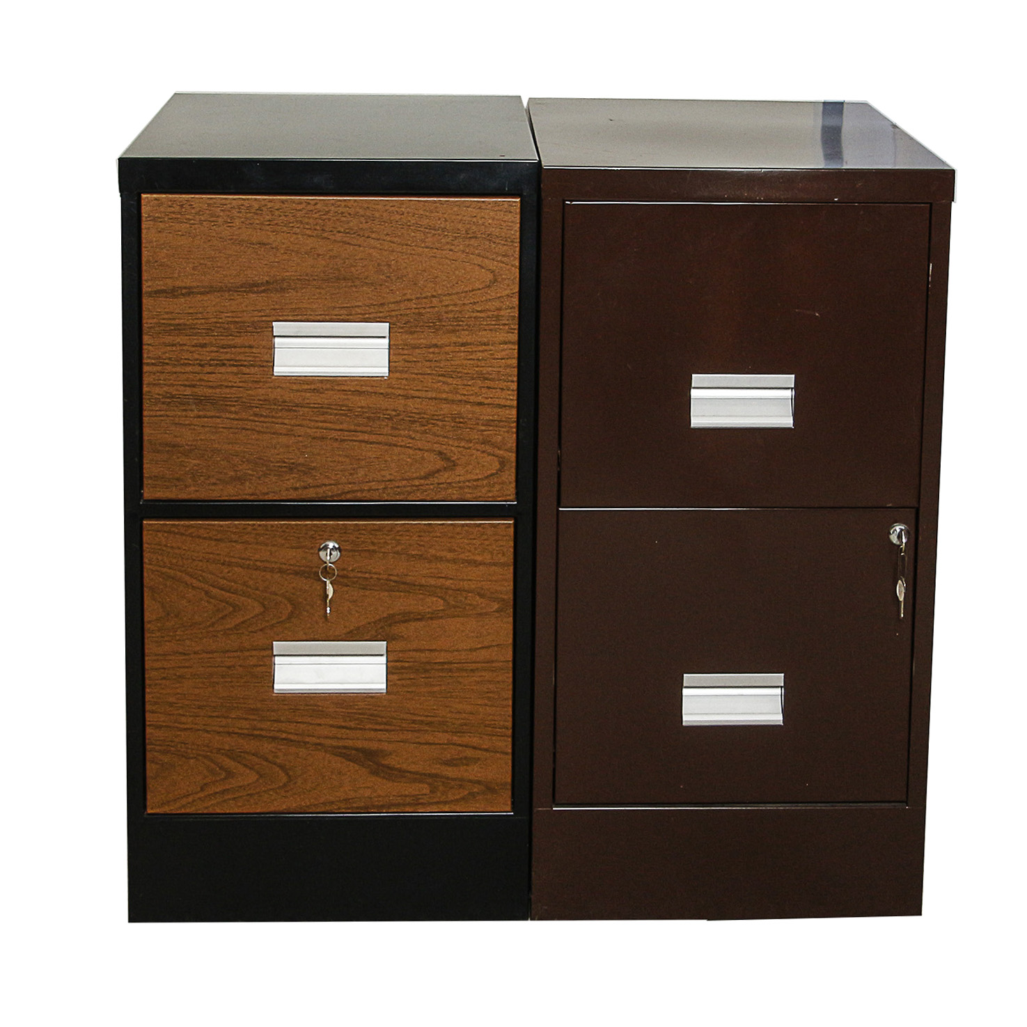 Metal Two-Drawer File Cabinets