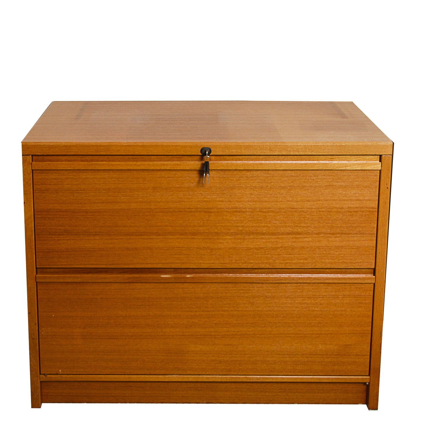 Vintage Danish Modern Teak Two-Drawer File Cabinet by Denka