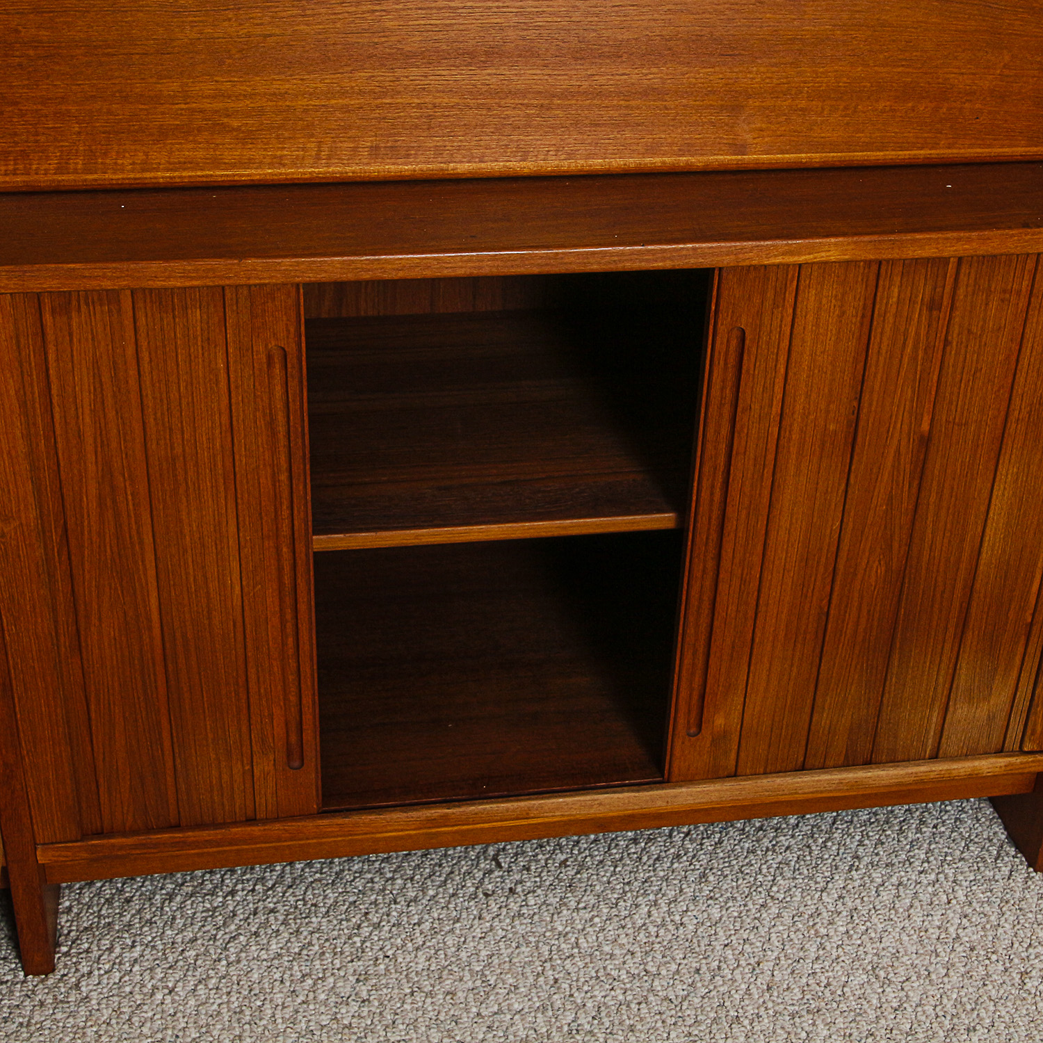 Vintage German Mid Century Modern Teak Shelving Unit