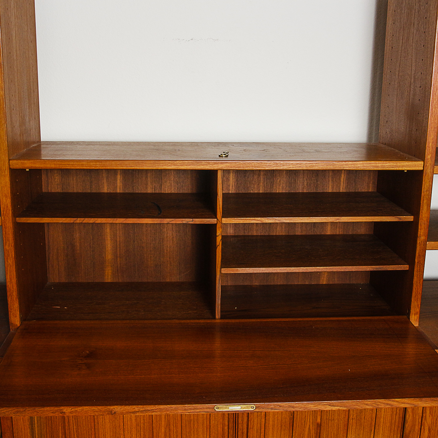 Vintage German Mid Century Modern Teak Shelving Unit