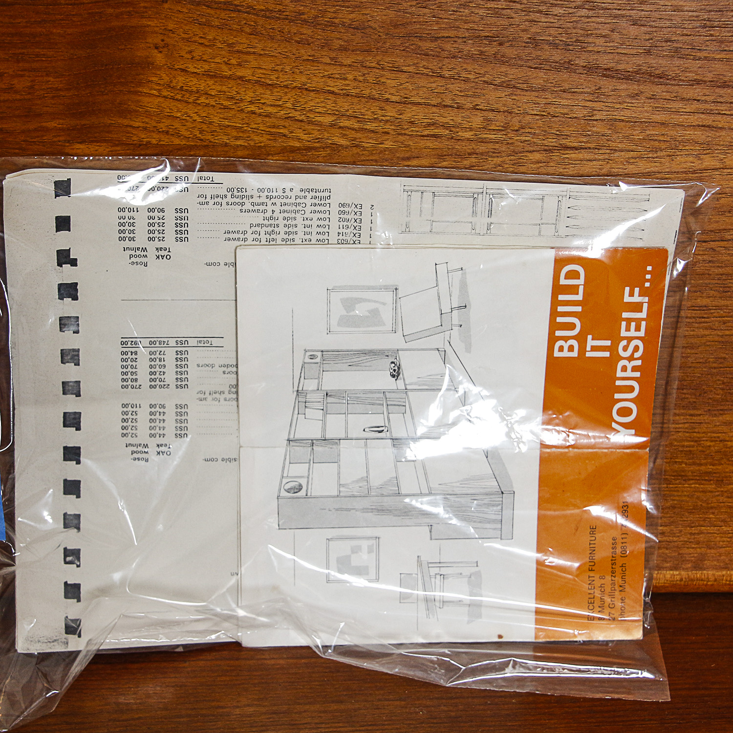 Vintage German Mid Century Modern Teak Shelving Unit