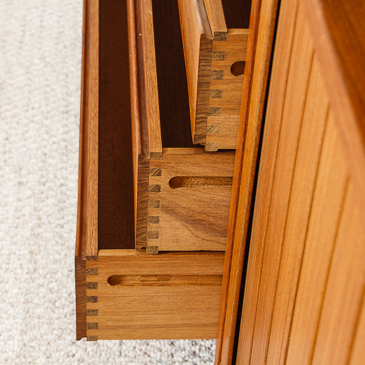 Vintage German Mid Century Modern Teak Shelving Unit