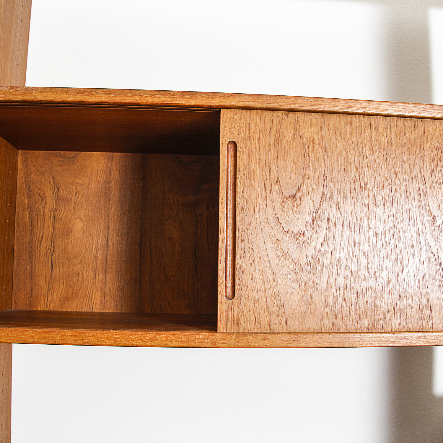 Vintage German Mid Century Modern Teak Shelving Unit