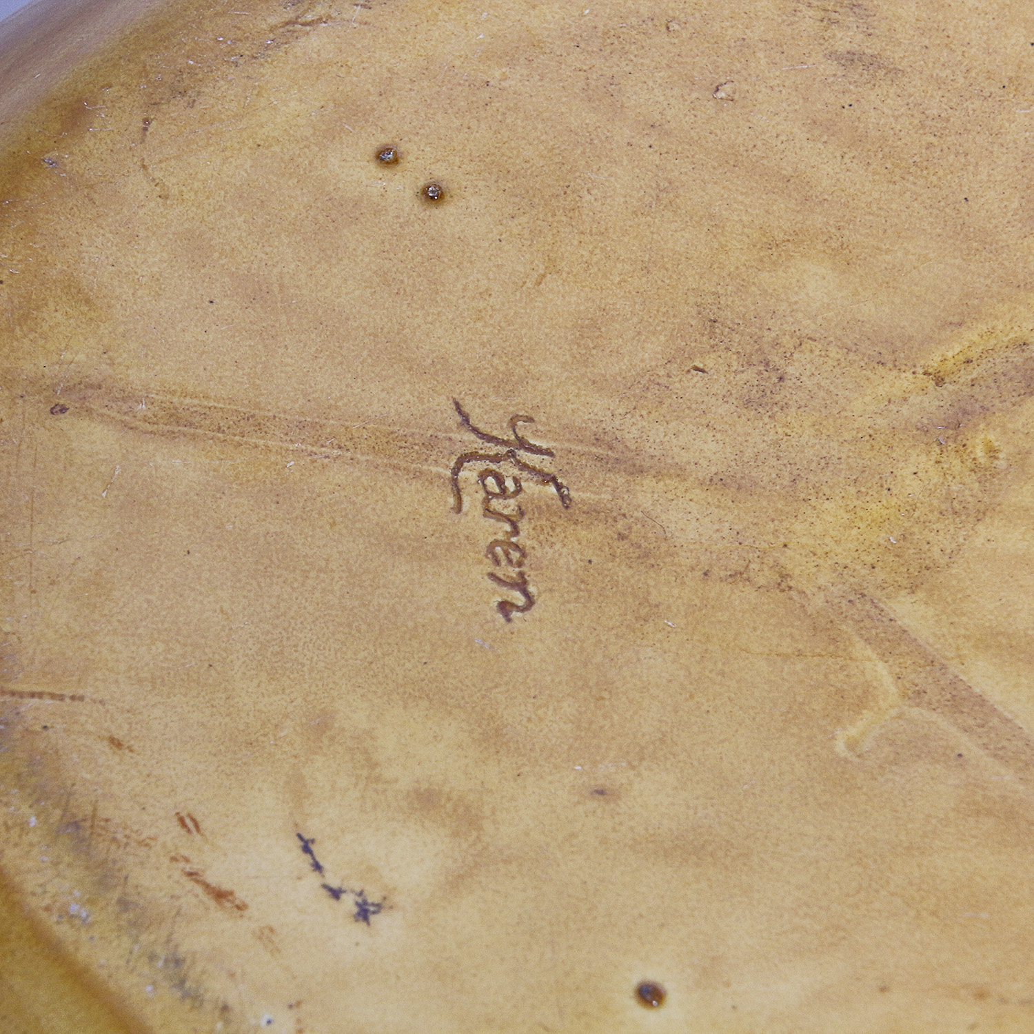 Hand-Painted Signed Animal Head Ceramic Planters