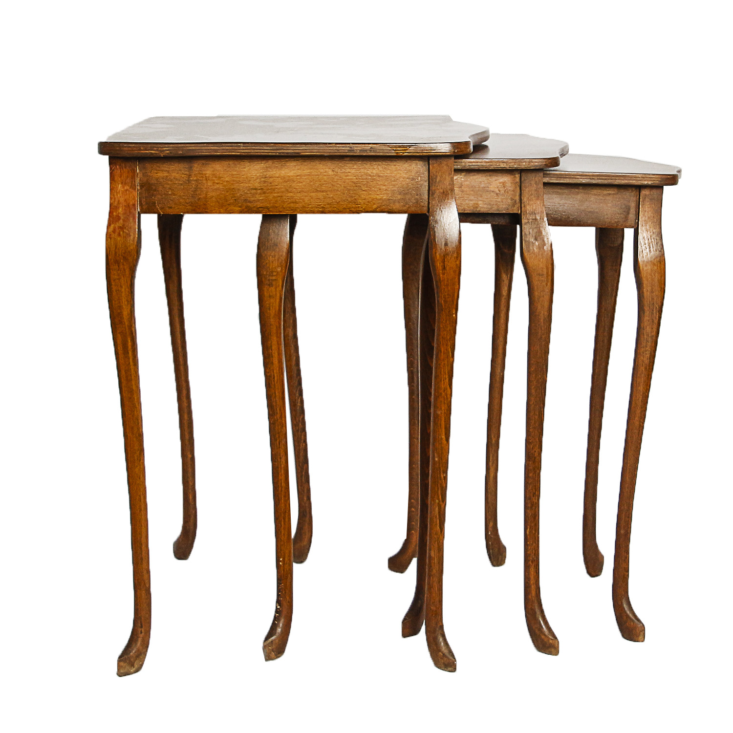 Vintage Queen Anne Style Nesting Tables