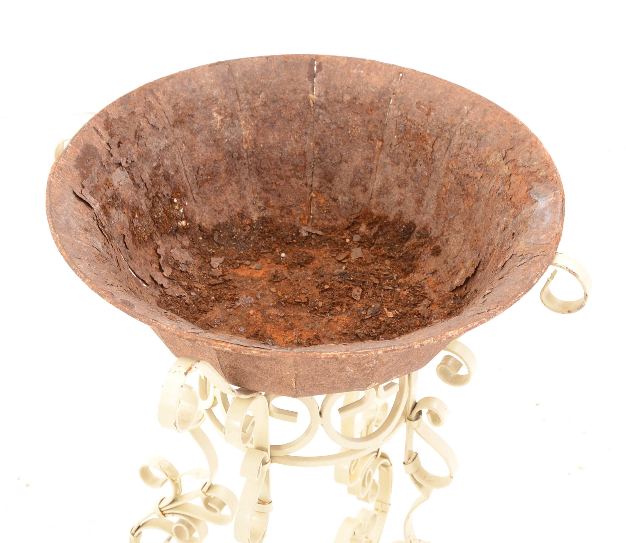 Scrolled  Wrought Iron Planters