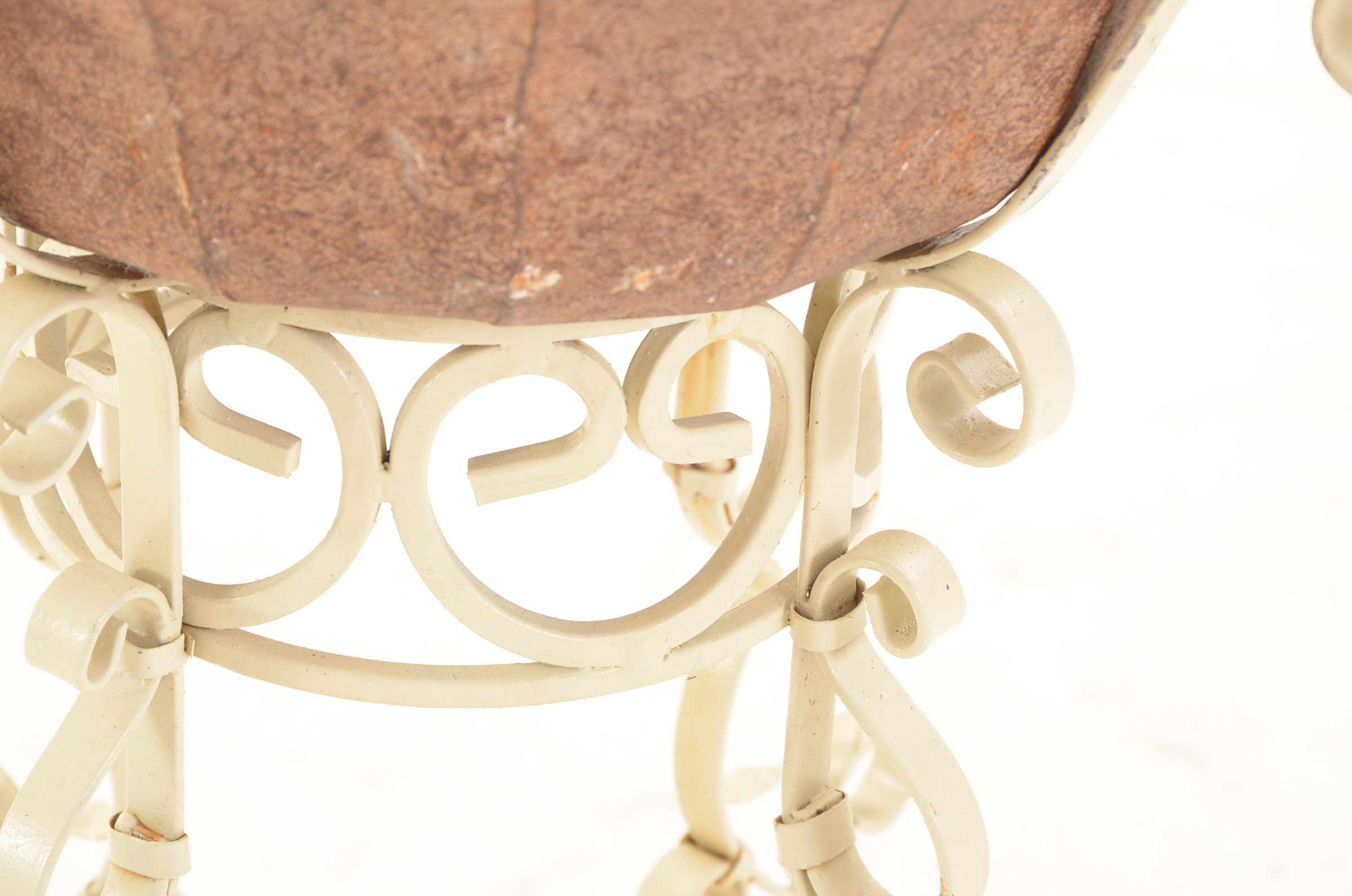 Scrolled  Wrought Iron Planters