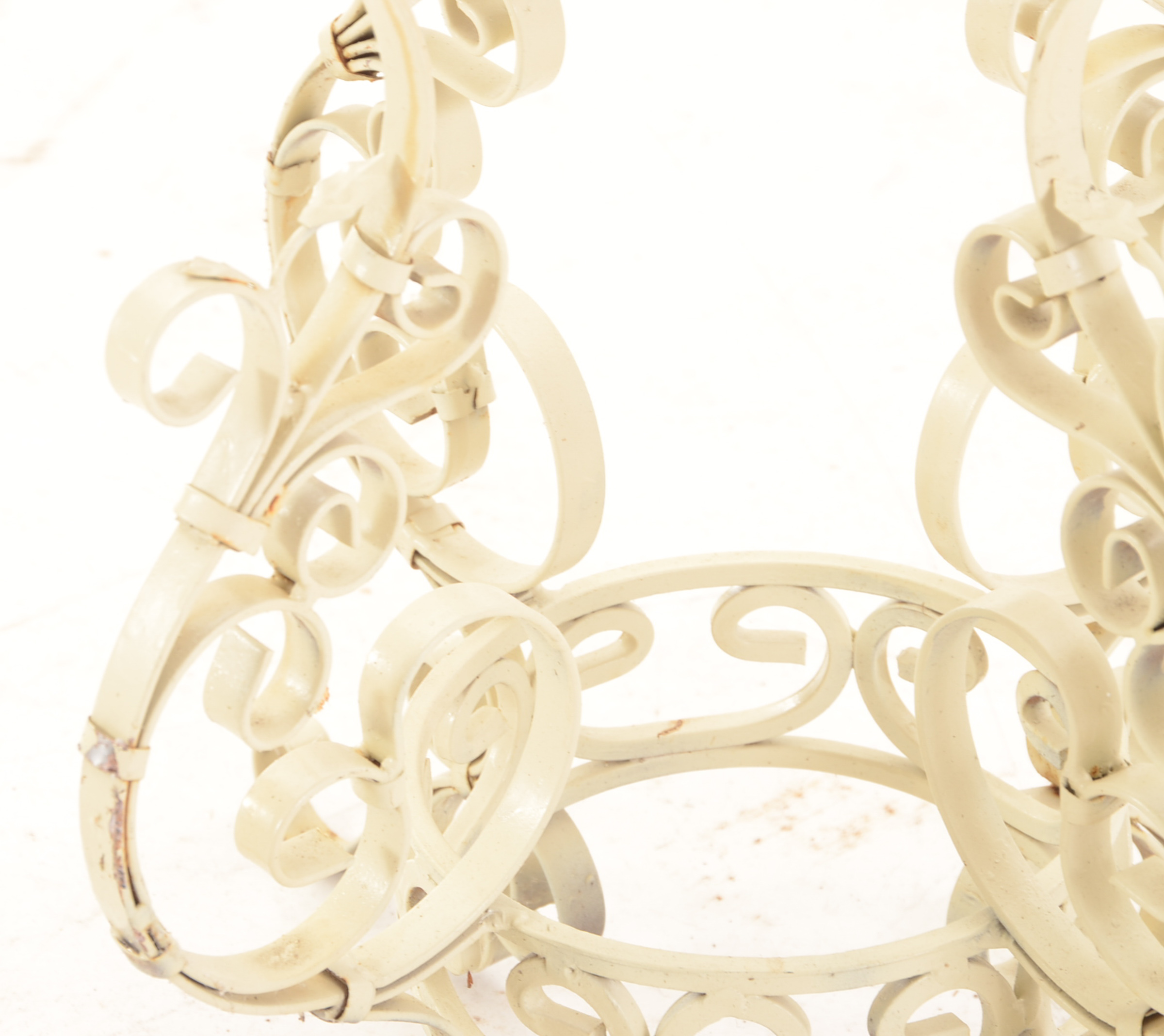 Scrolled  Wrought Iron Planters