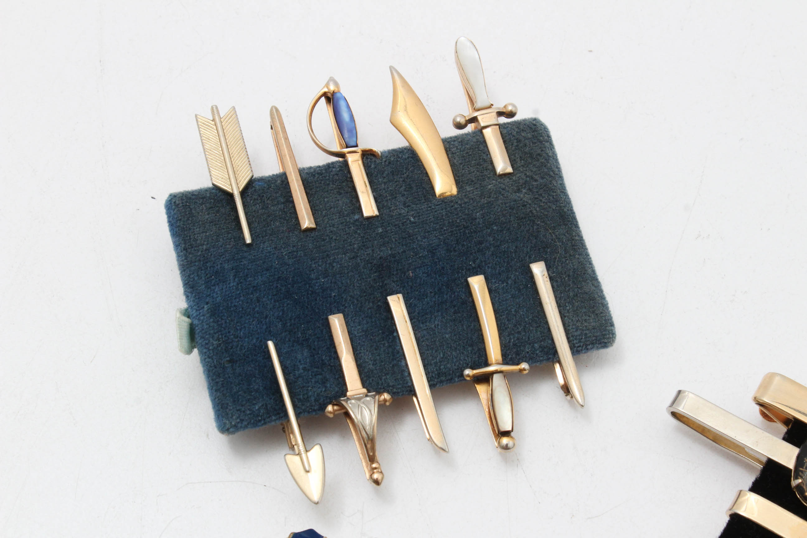 Collection of Vintage Tie Bars Including Swank