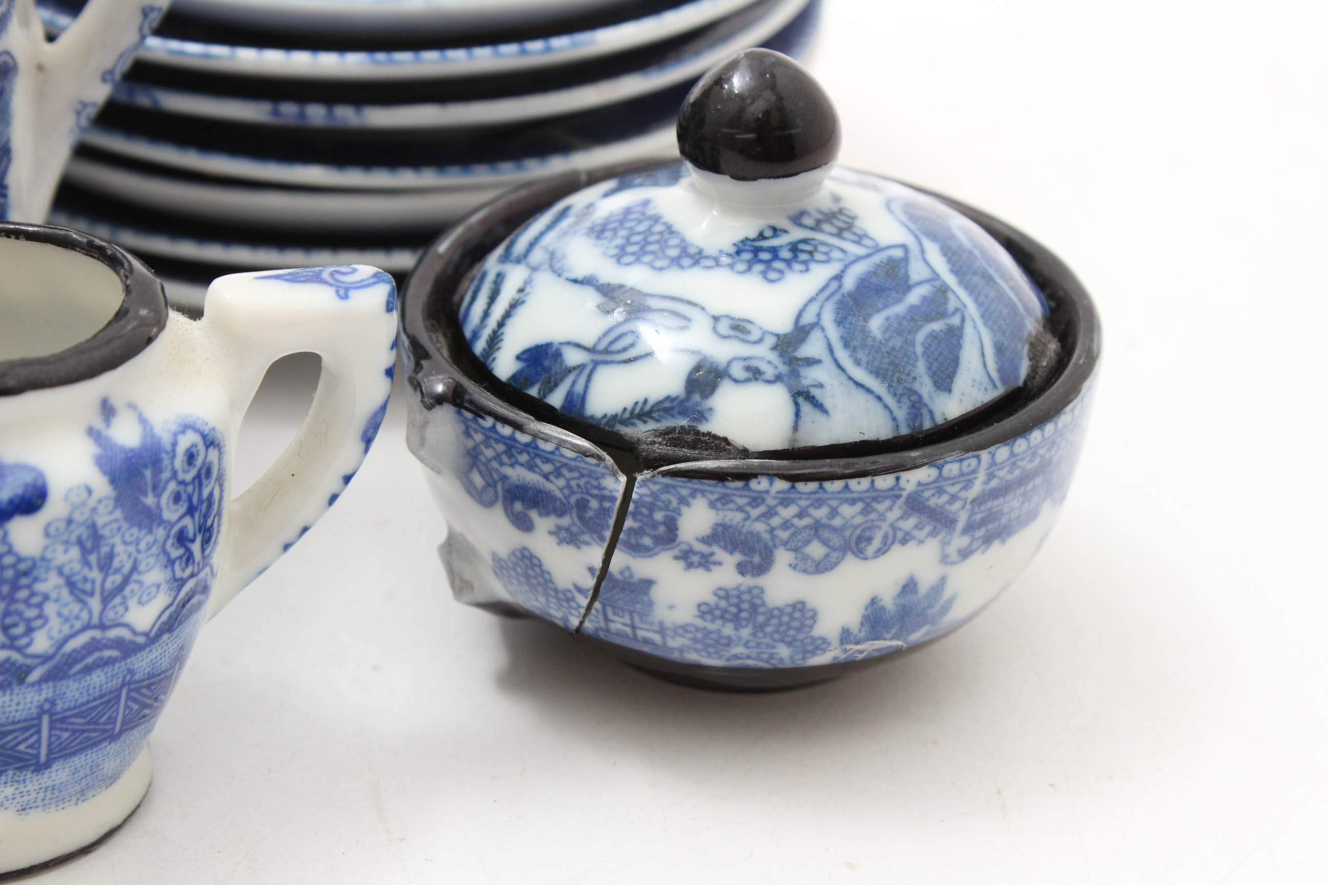 Collection of Child's "Blue Willow" Dishes