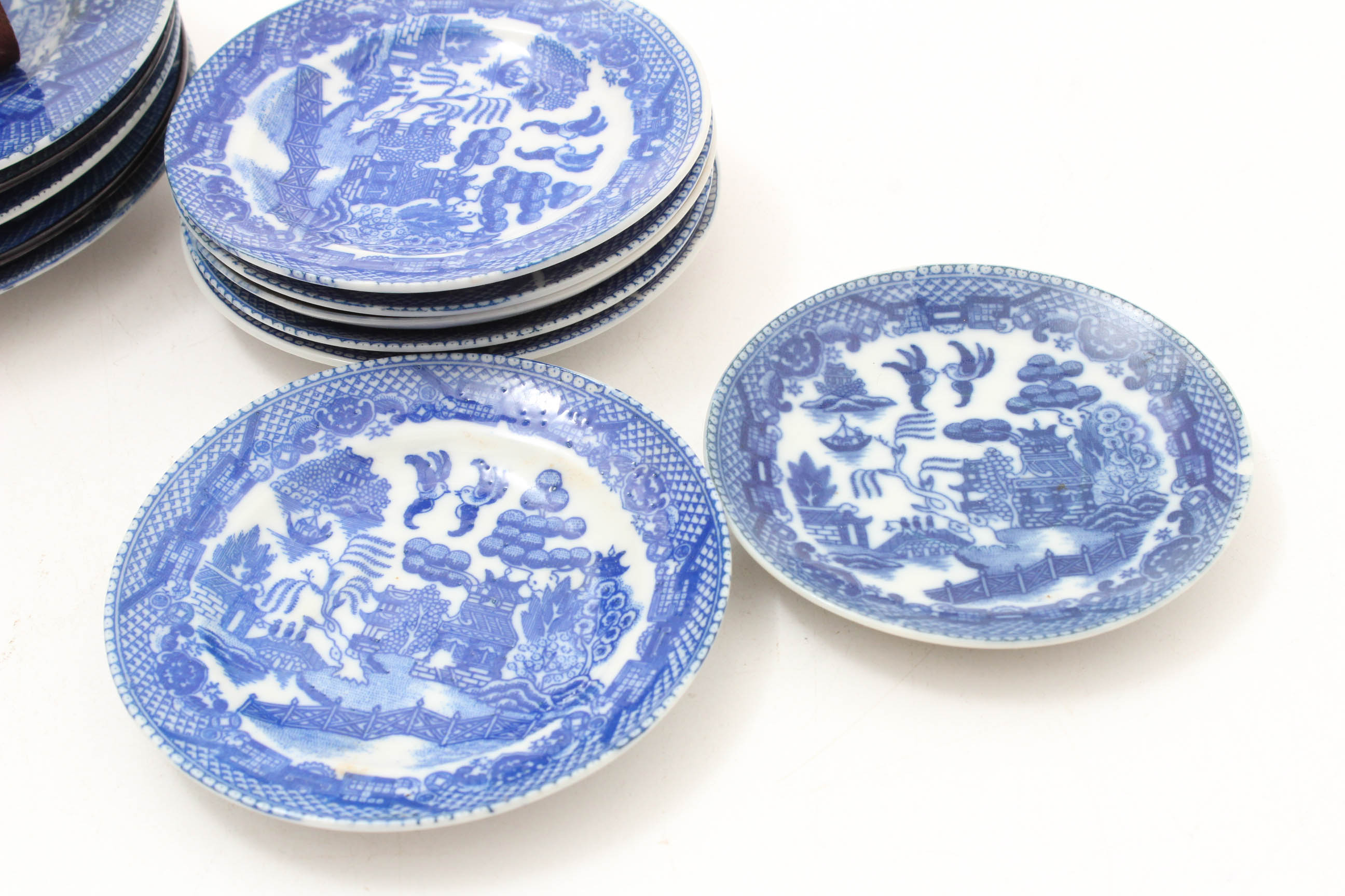 Collection of Child's "Blue Willow" Dishes