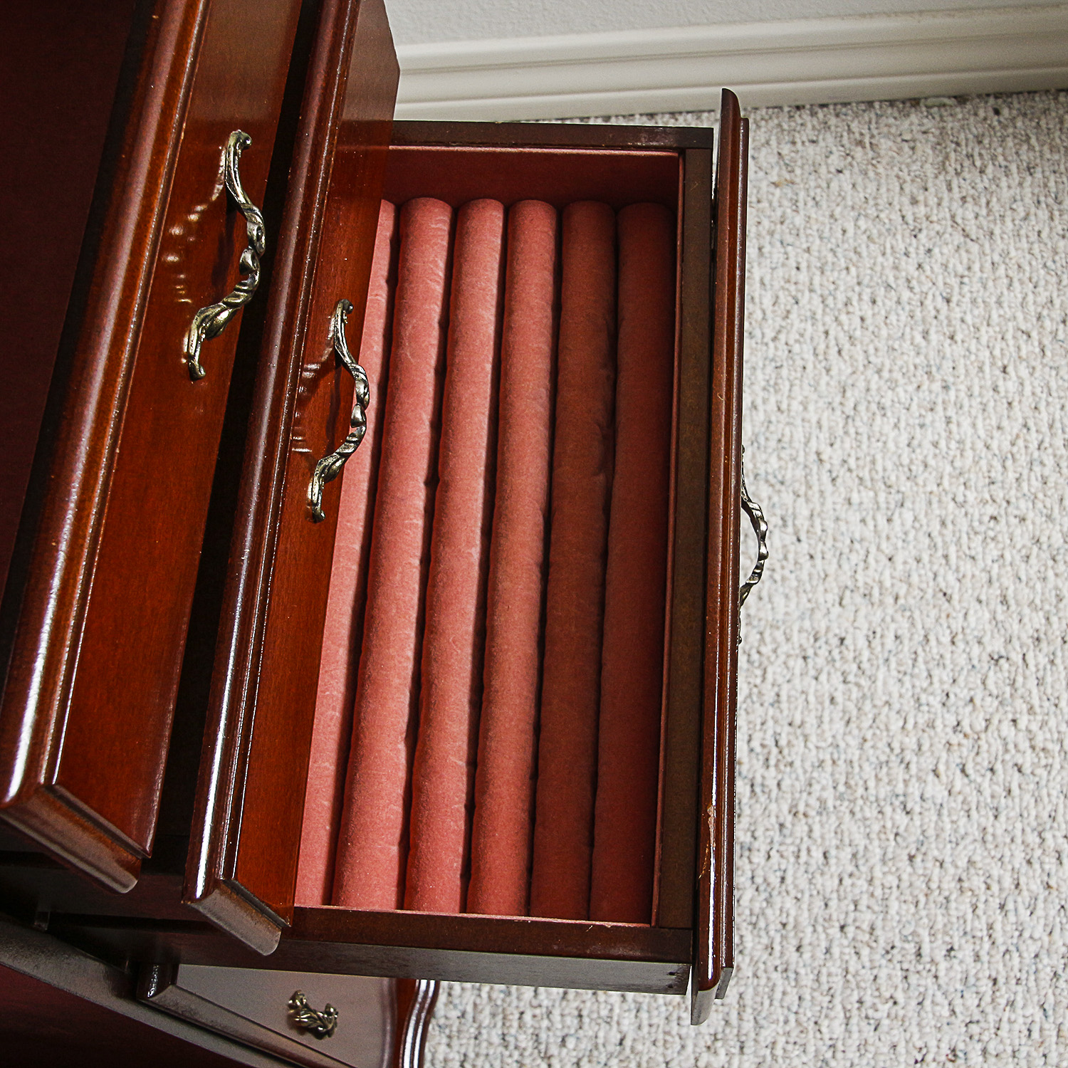 Queen Anne Style Jewelry Chest