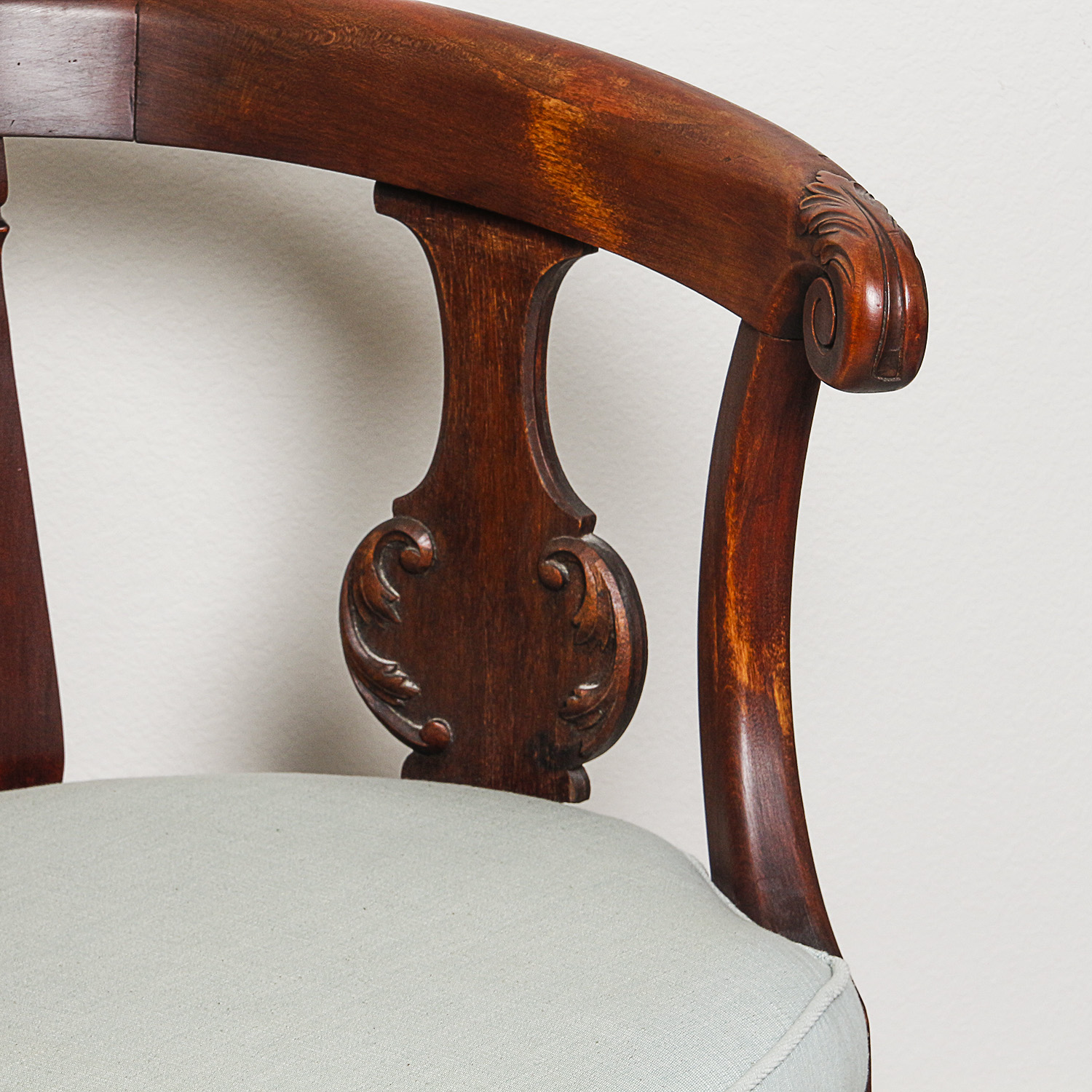 Vintage Victorian Style Mahogany Rocking Chair