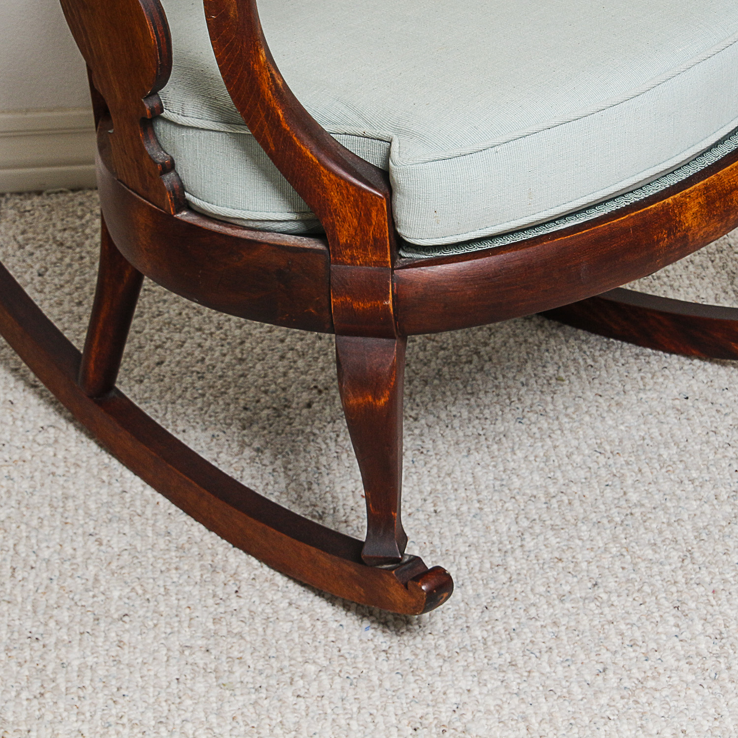 Vintage Victorian Style Mahogany Rocking Chair