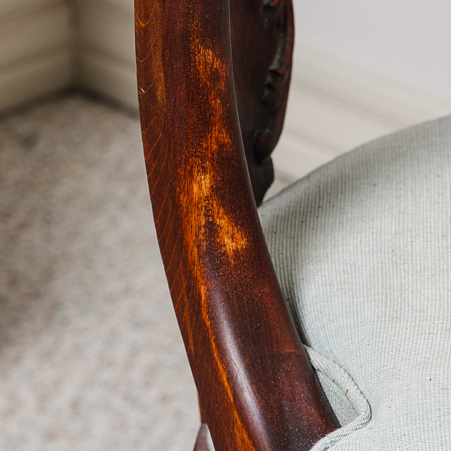 Vintage Victorian Style Mahogany Rocking Chair