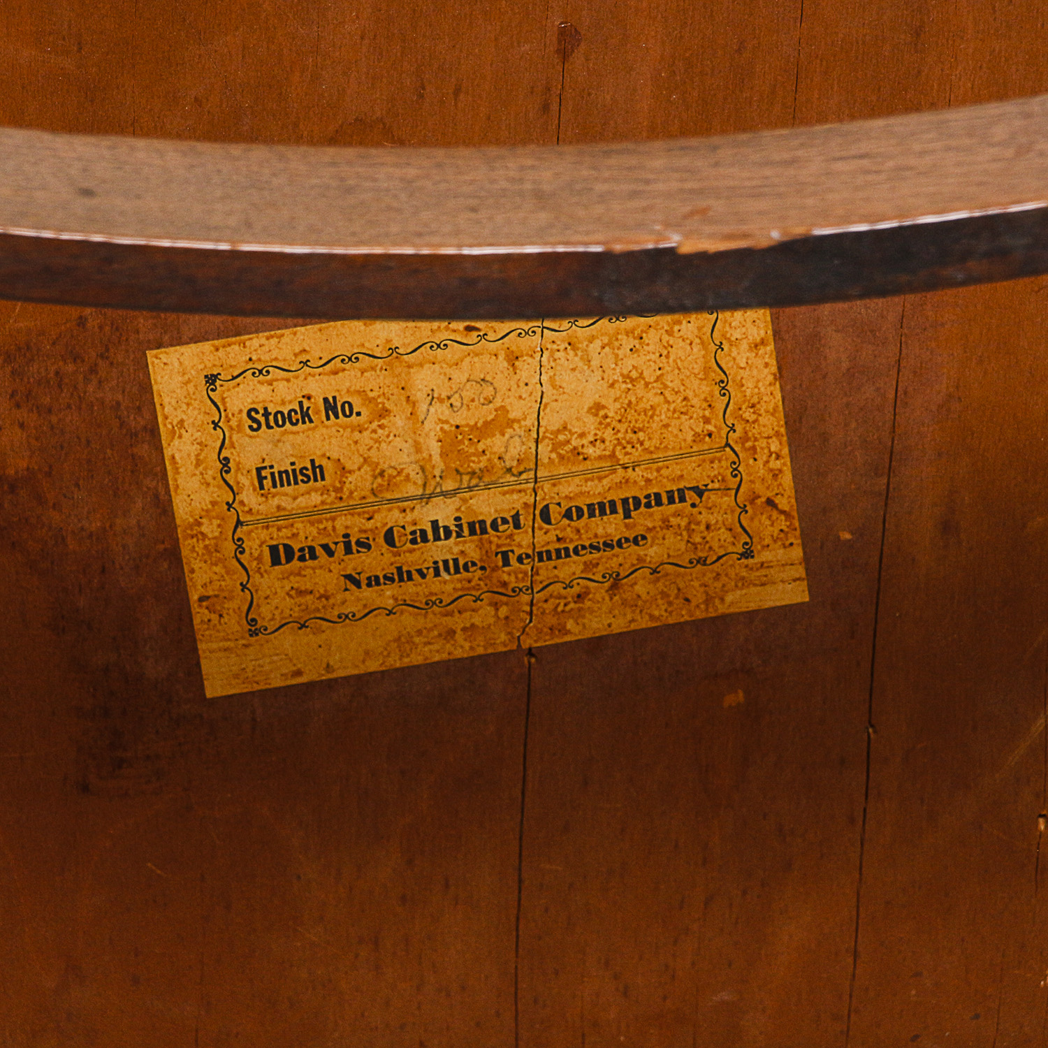 Vintage Victorian Style Mahogany Side Chair and Stool by Davis Cabinet Company