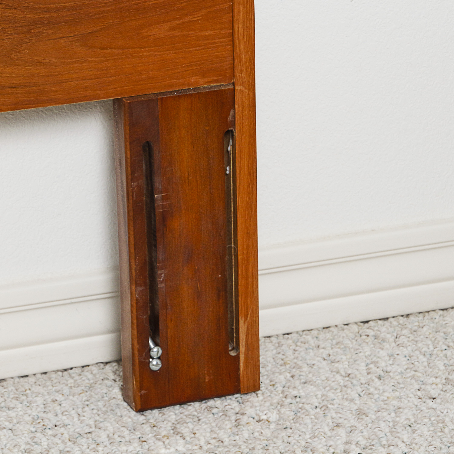 Vintage Teak Queen Size Headboard