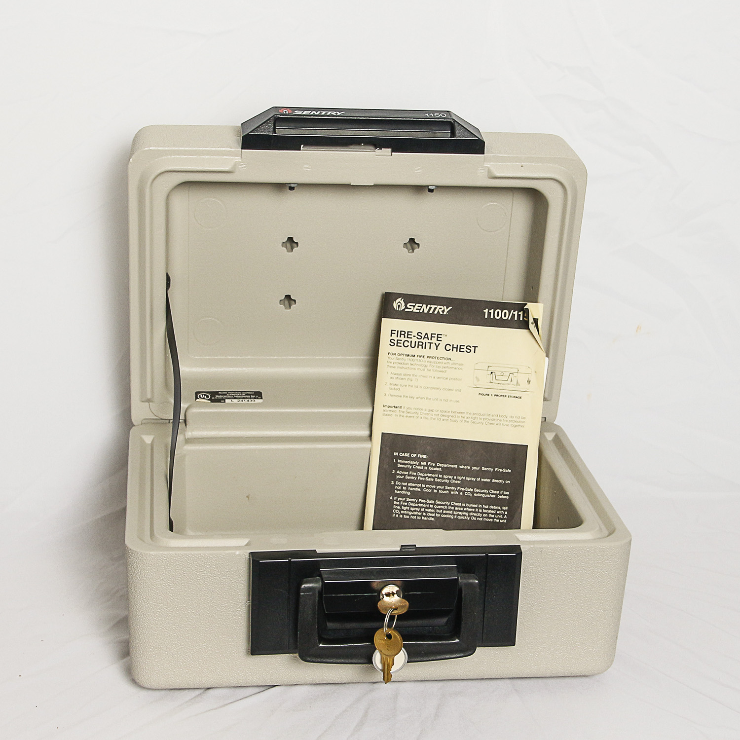 Sentry Fire-Safe Security Chest, Model 1150 with Keys
