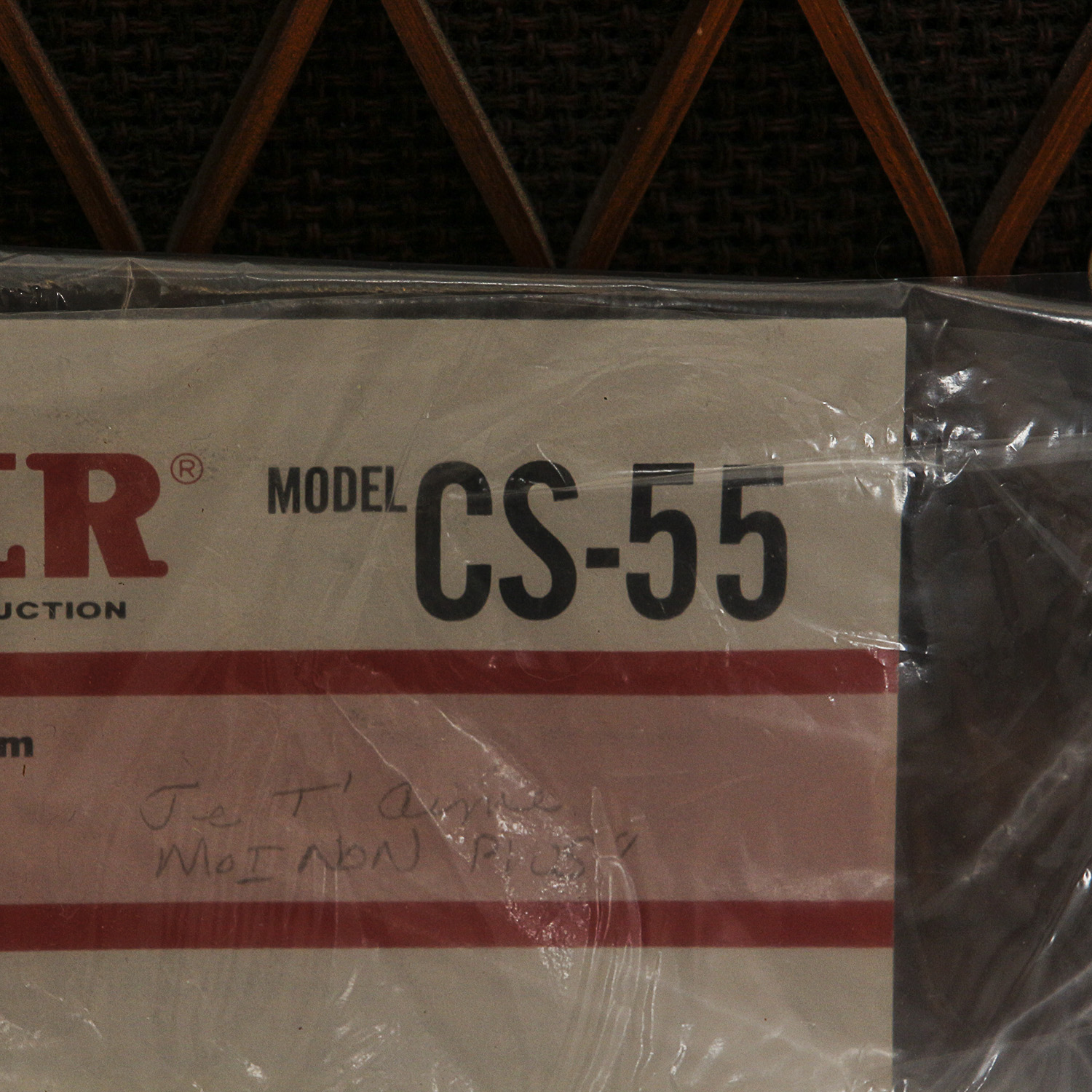 Vintage Pioneer CS-55 Bookshelf Type Compact Loudspeaker System with Manual