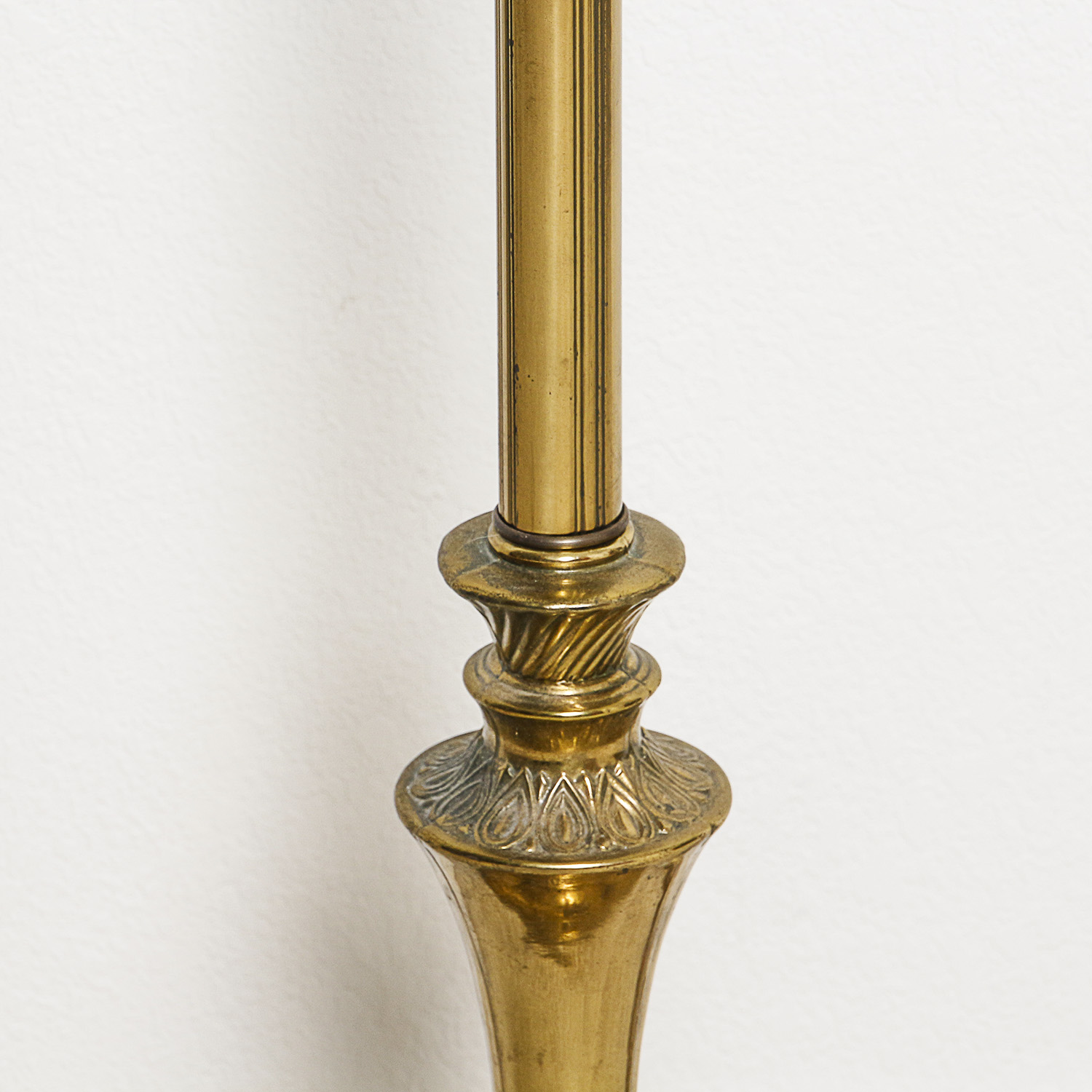 Brass Finished Torchiere Floor Lamp