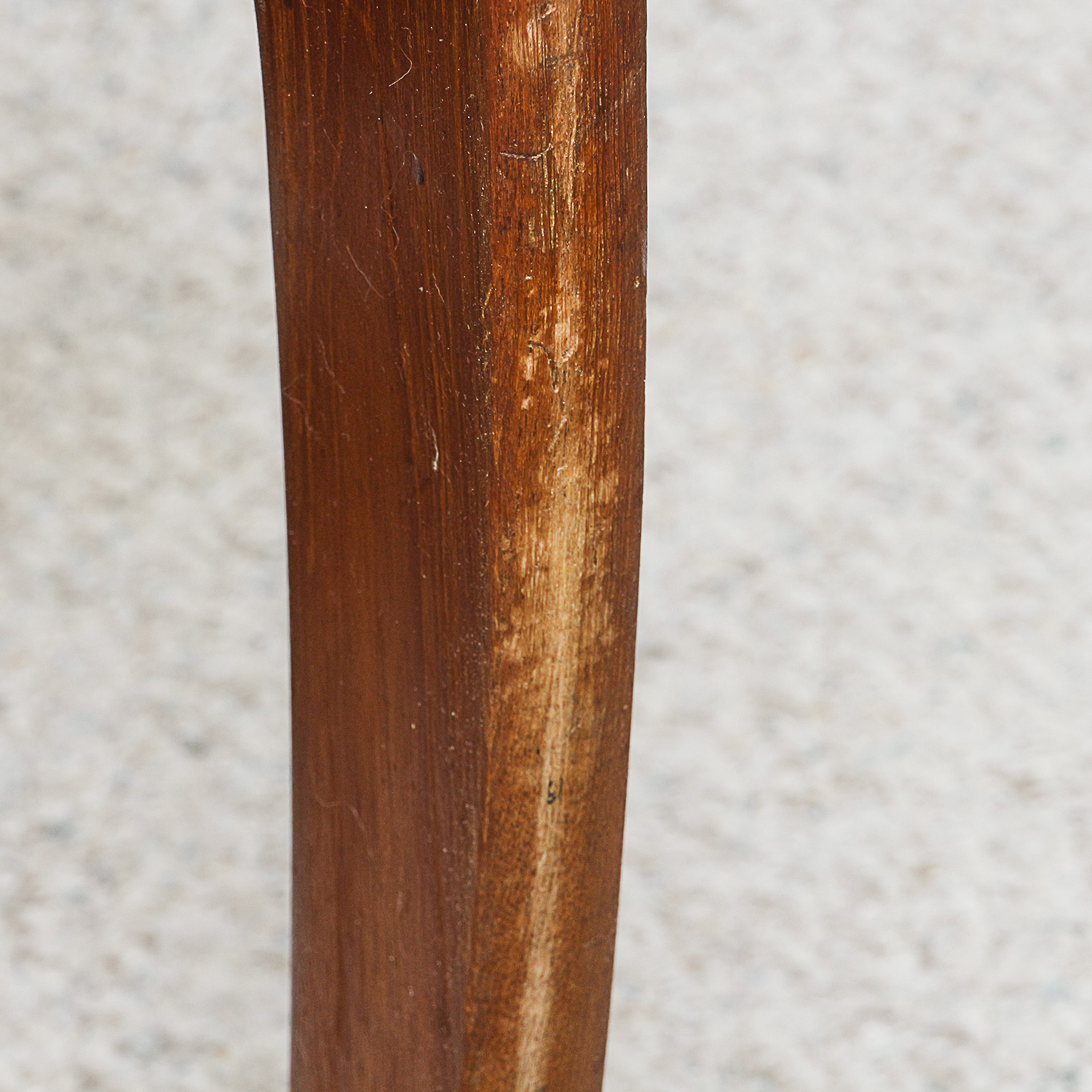 Vintage Danish Modern Teak Boomerang Style Upholstered Rocking Chair