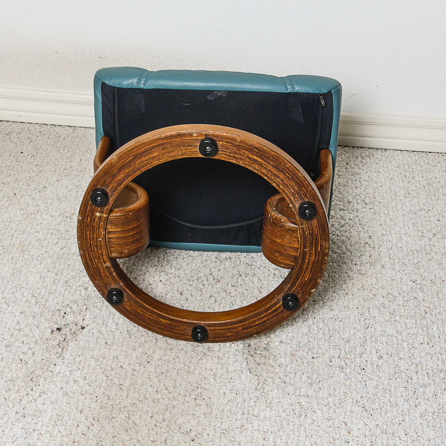 Ekornes "Stressless" Leather Chair with Computer Table and Ottoman