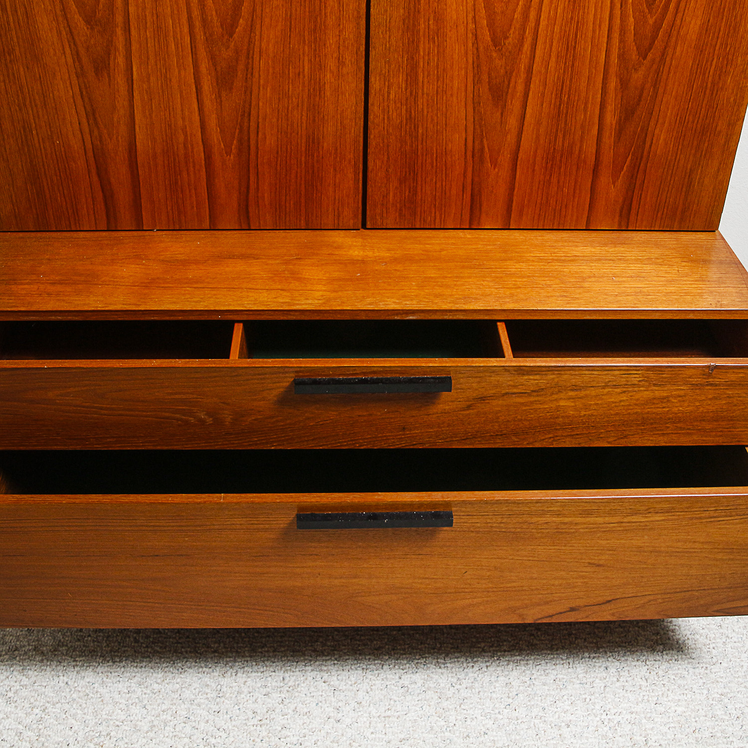 Vintage Mid Century Modern Teak Wardrobe