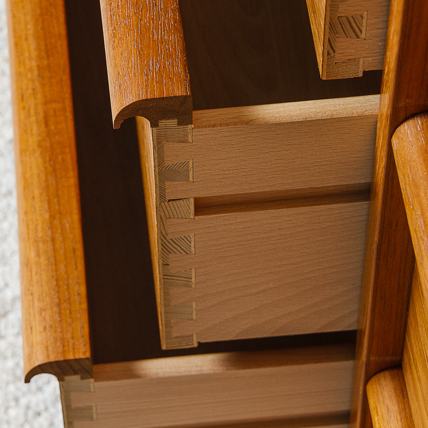 Vintage Mid Century Modern Teak Dresser