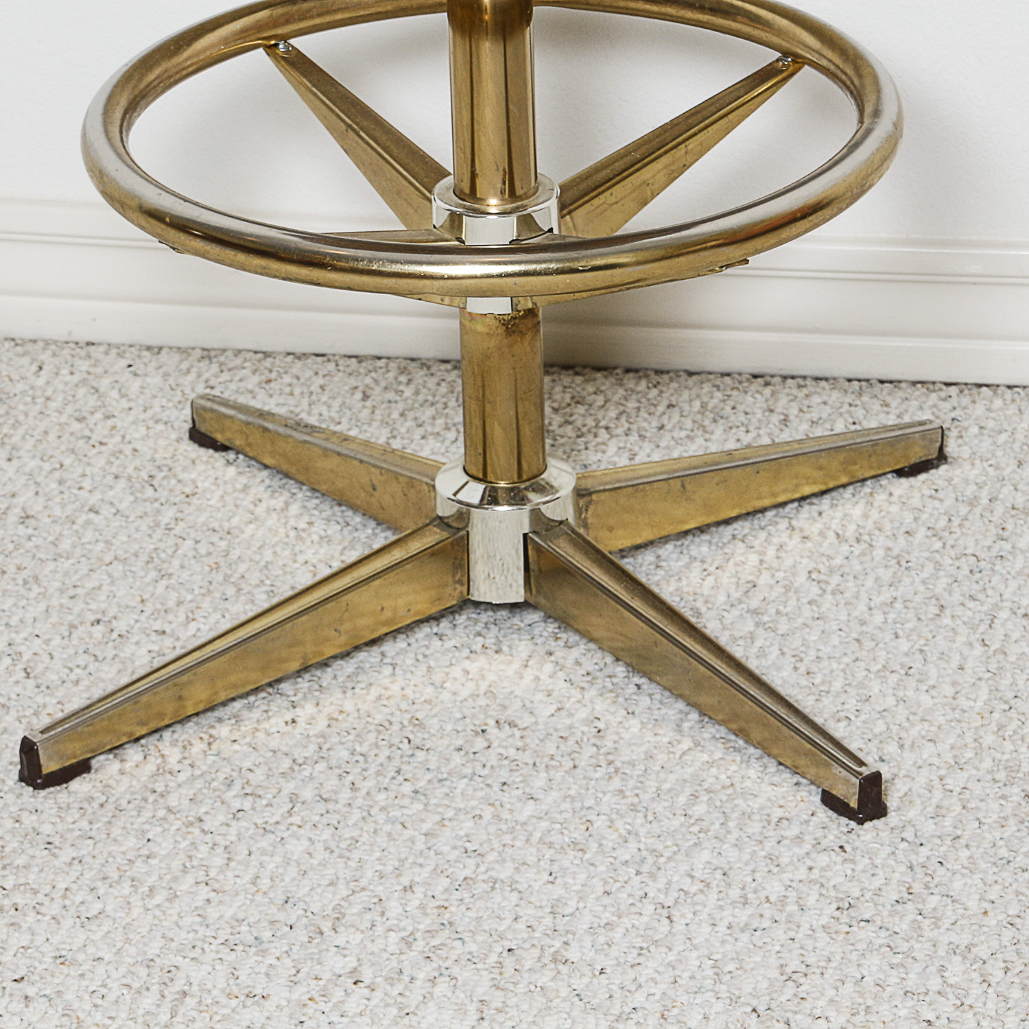 Red Vinyl Upholstered Barstools by Bar Stools Plus Inc.