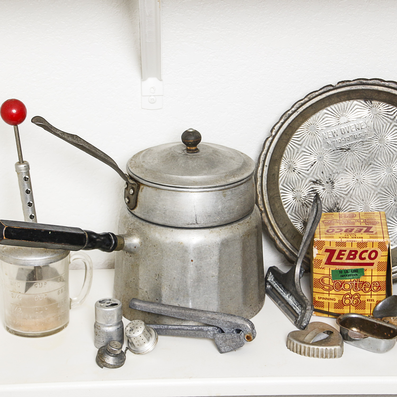 Vintage Kitchen Gadgets and Tools including National Pressure Cooker