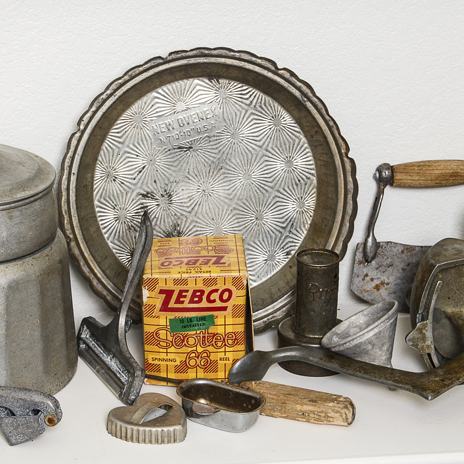 Vintage Kitchen Gadgets and Tools including National Pressure Cooker