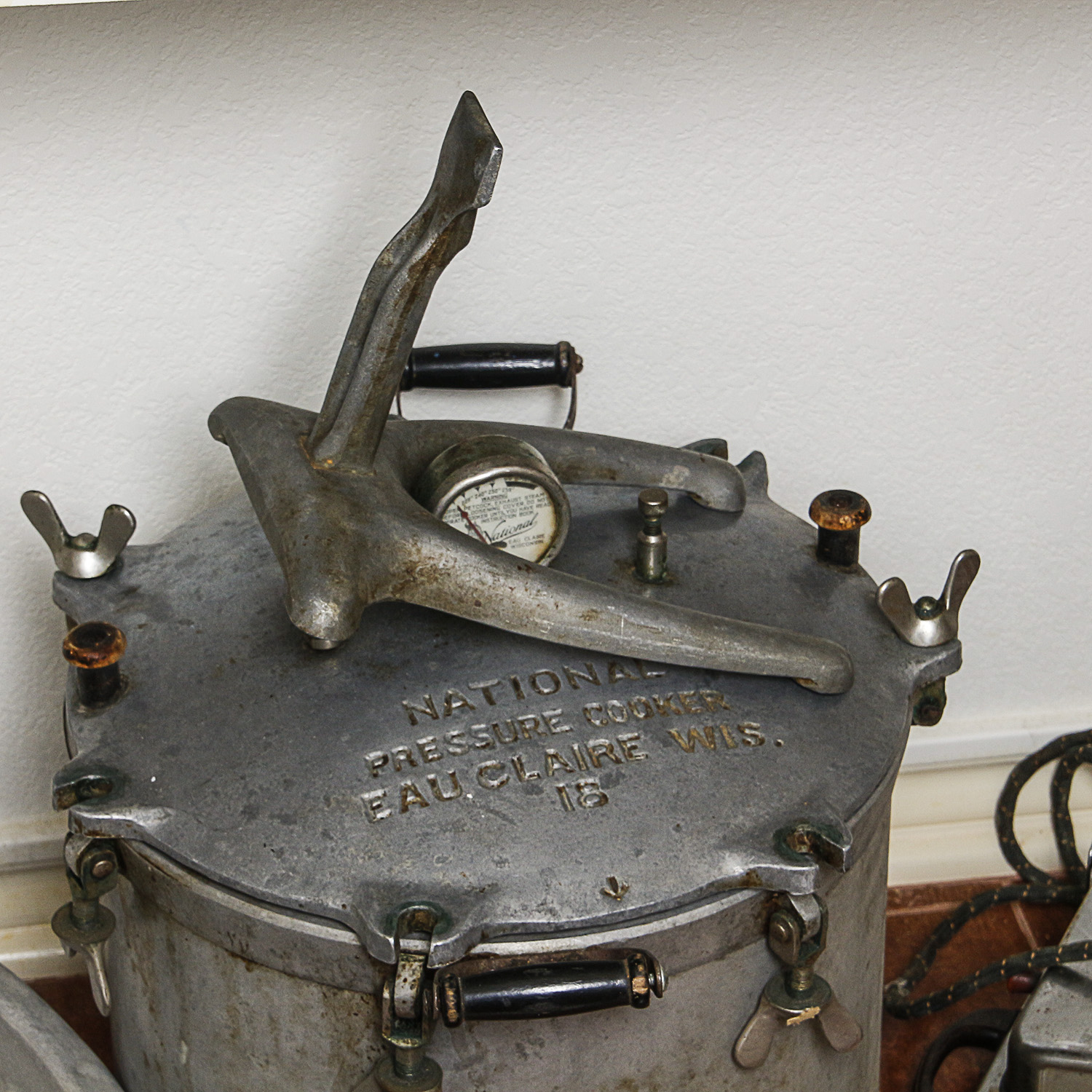 Vintage Kitchen Gadgets and Tools including National Pressure Cooker