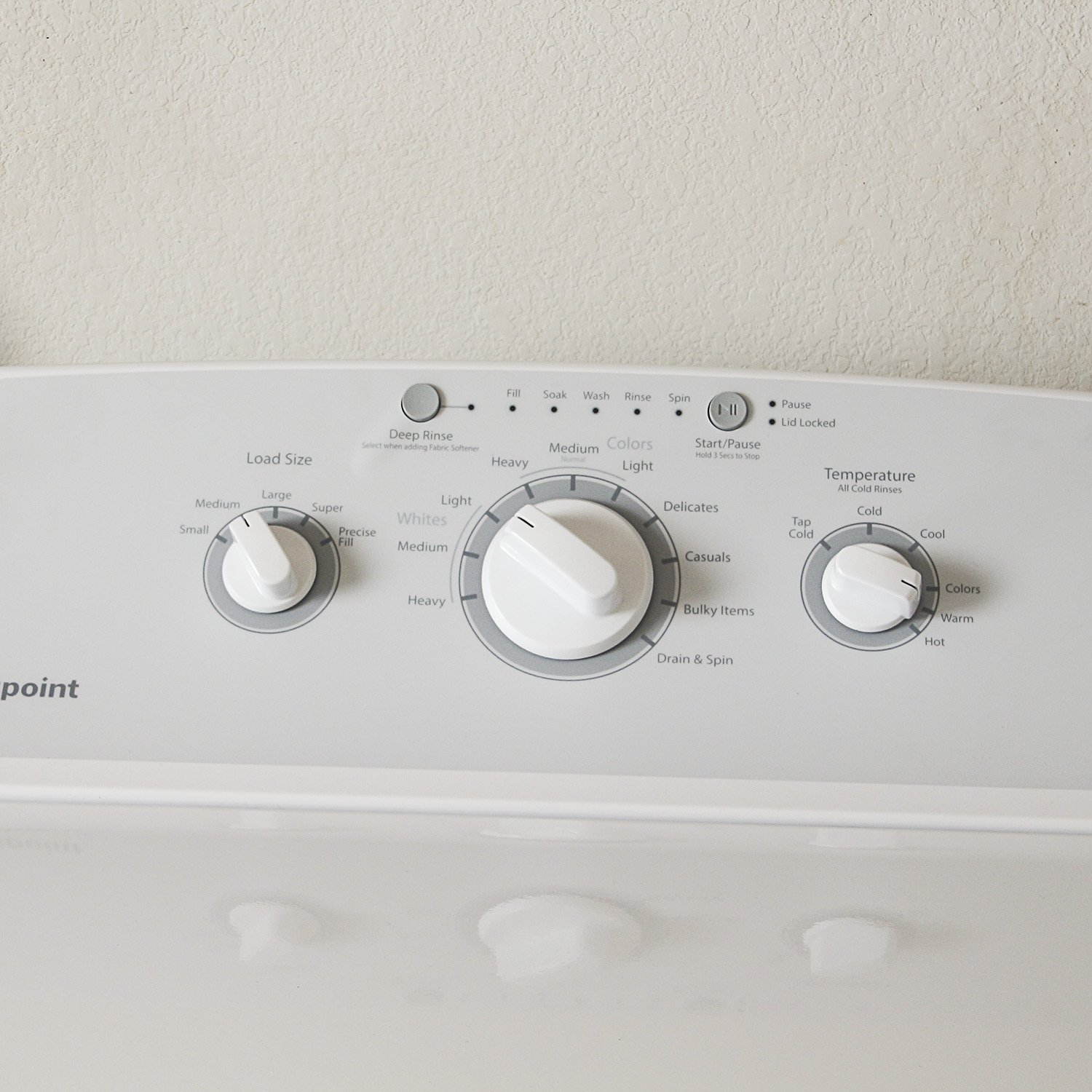 General Electric Hotpoint Washer in White Including Owner's Manual